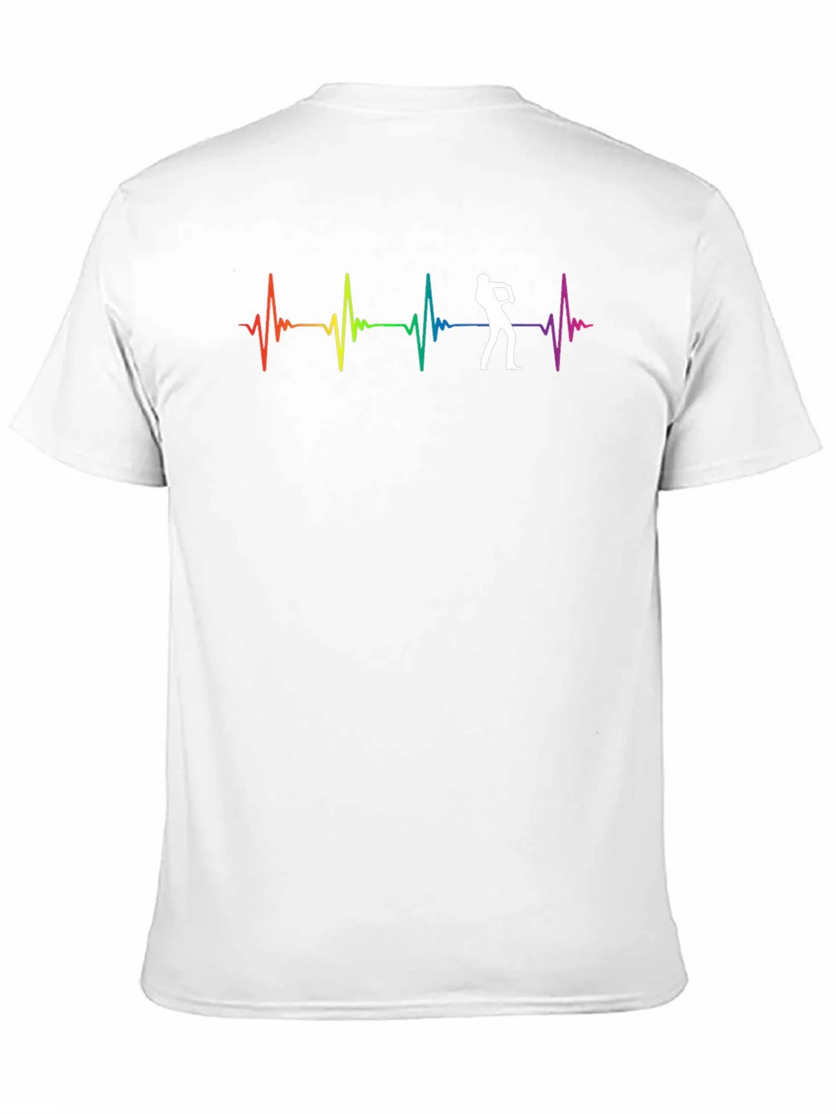 Rainbow Heartbeat Saxophone Player Graphic Tee