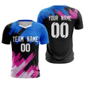Custom Black White Breathable Sport Soccer Tops Jersey
