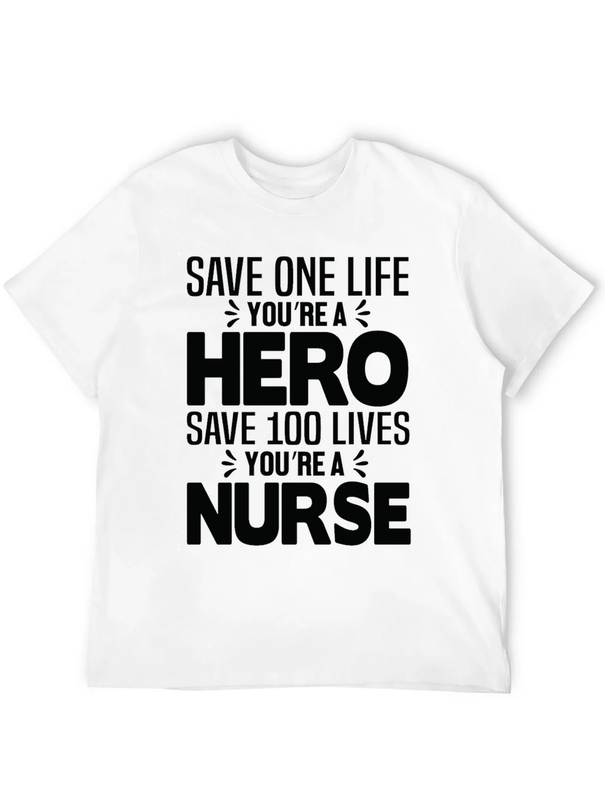 Hero Nurse Graphic Tee - Black Unisex T-Shirt