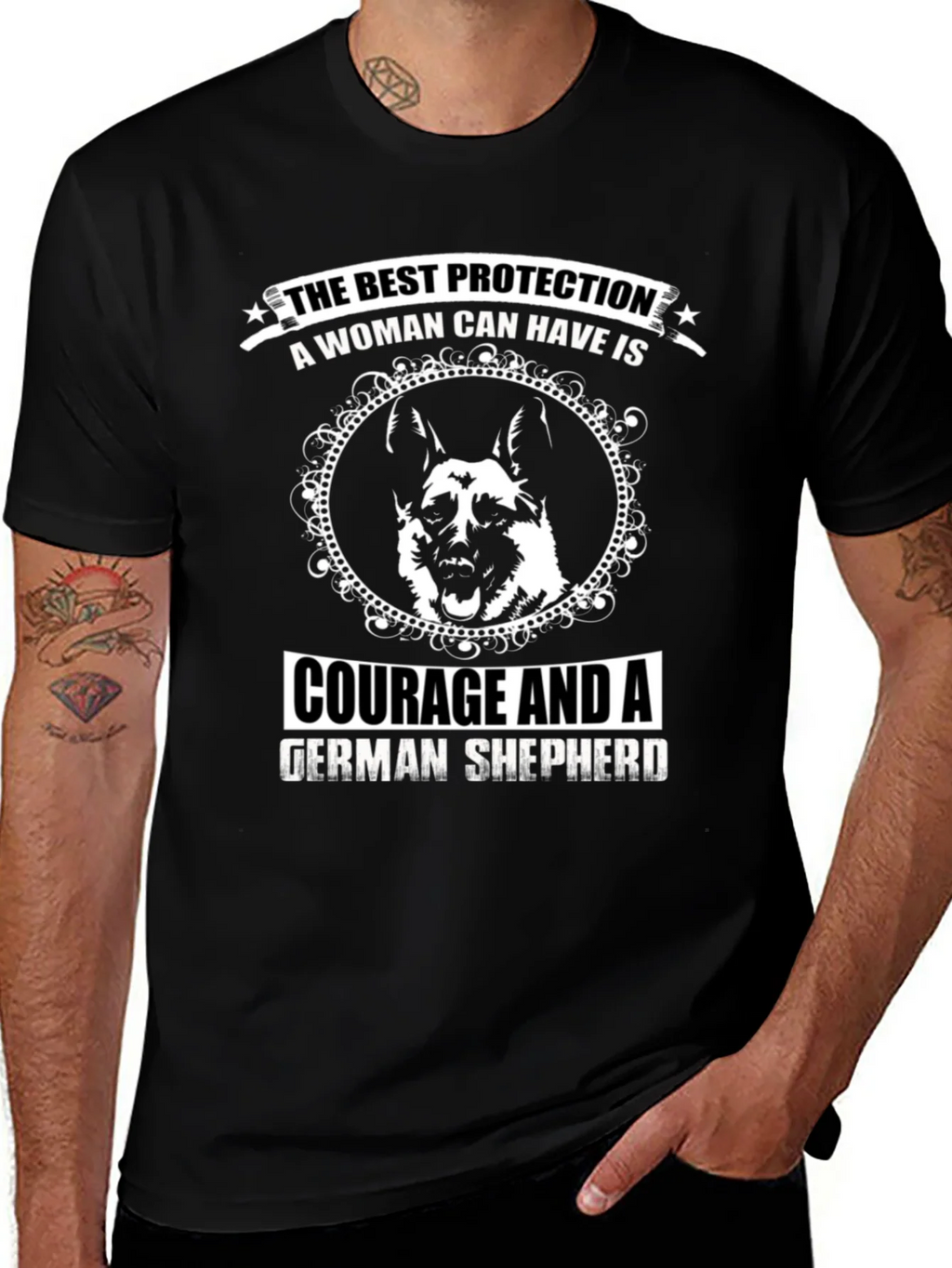 Womans Best Protection German Shepherd T-Shirt