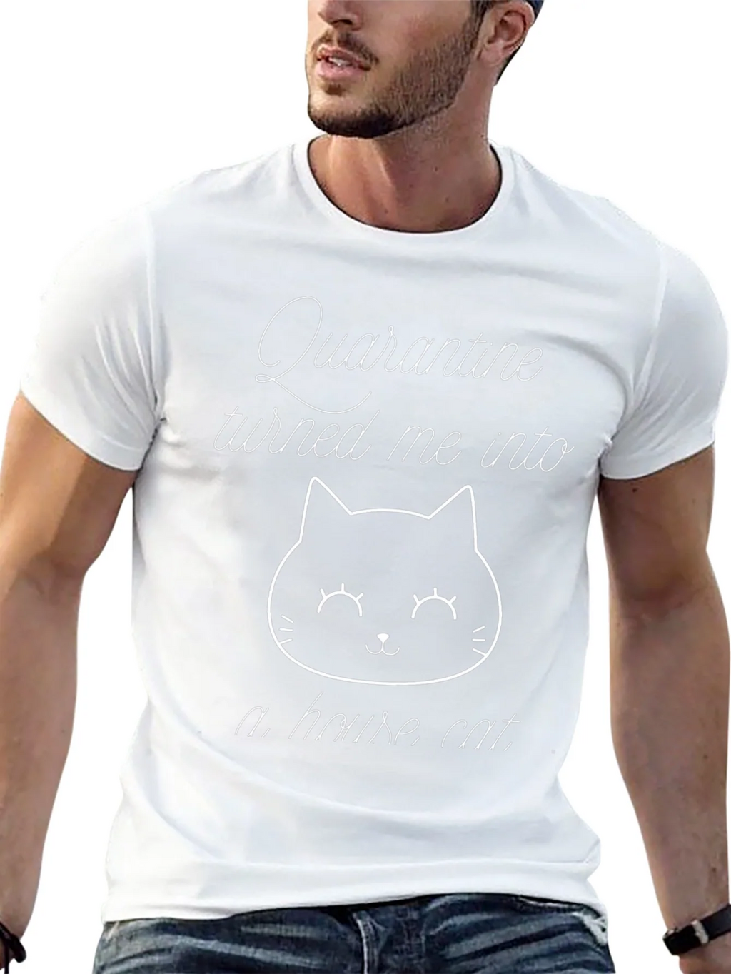 Quarantine House Cat Black T-Shirt