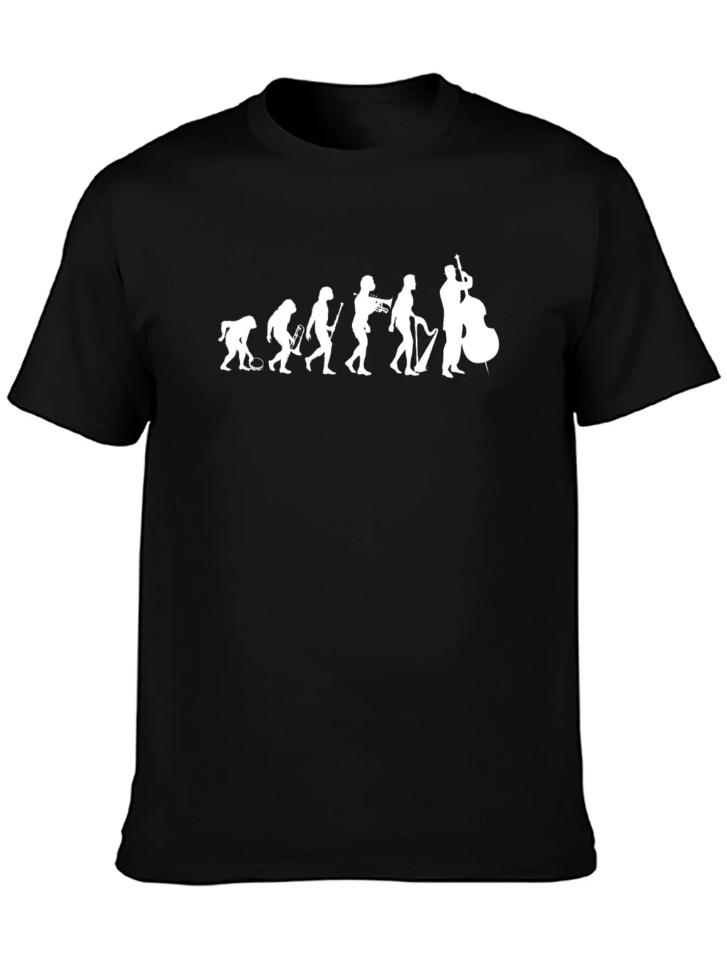 Jazz Evolution Graphic T-Shirt - Black