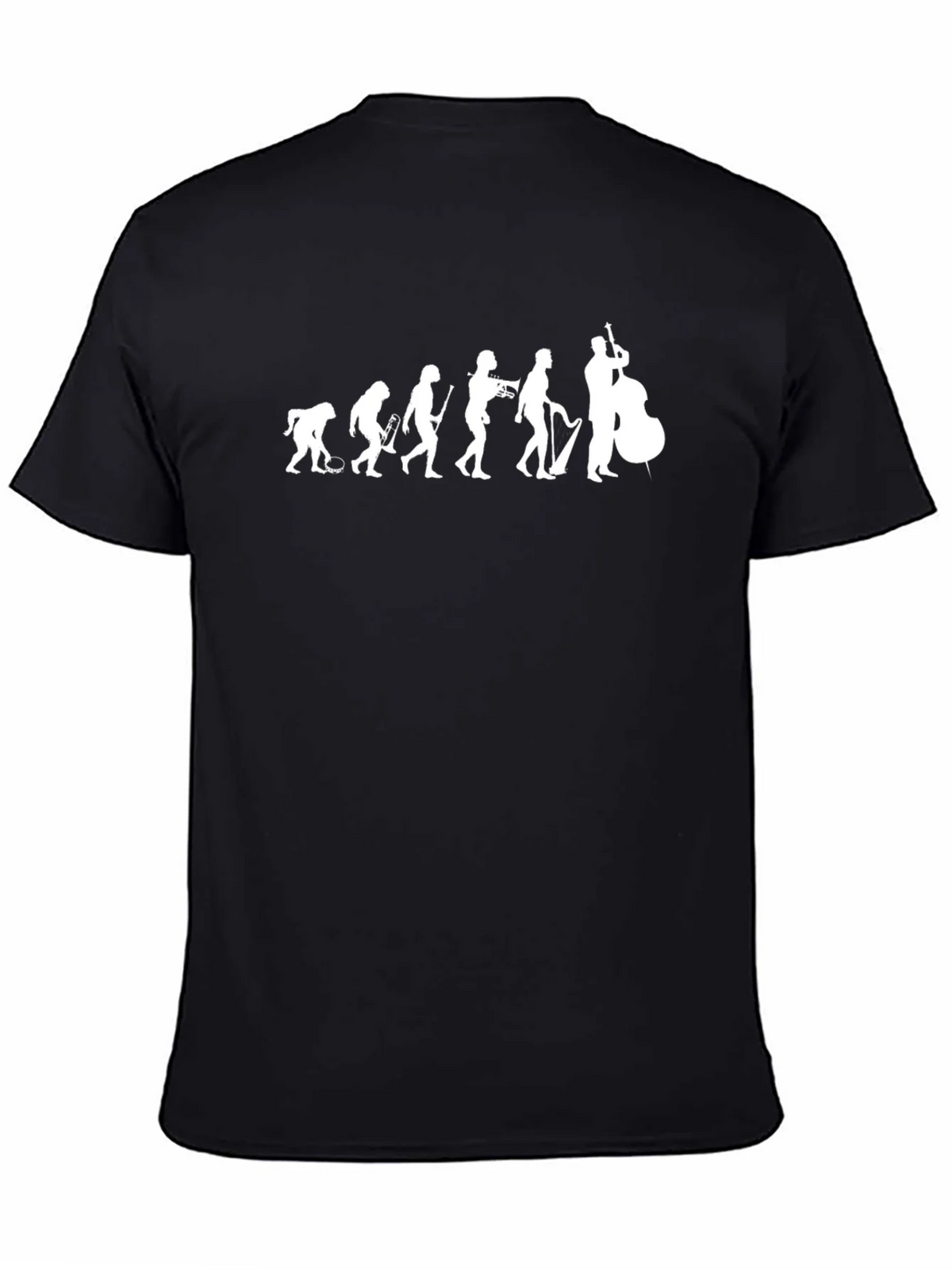 Jazz Evolution Graphic T-Shirt - Black