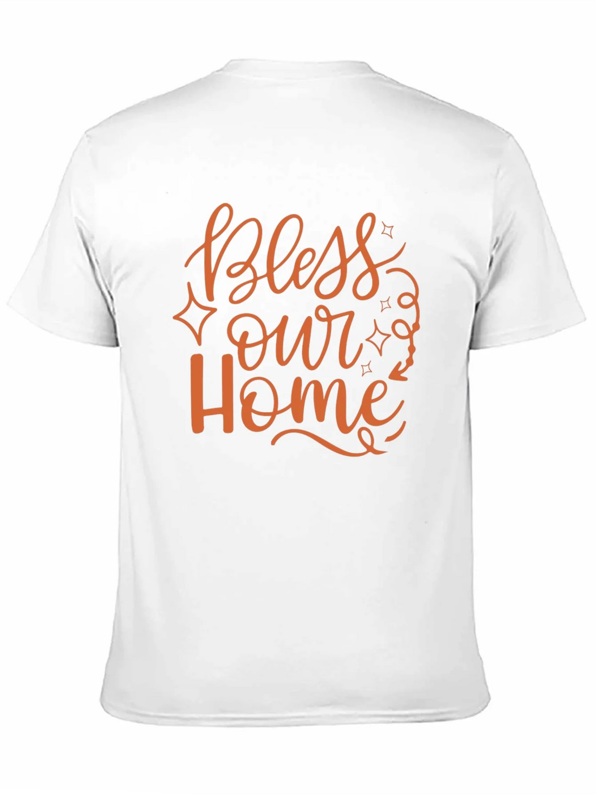 Bless Our Home Graphic Print Black T-Shirt