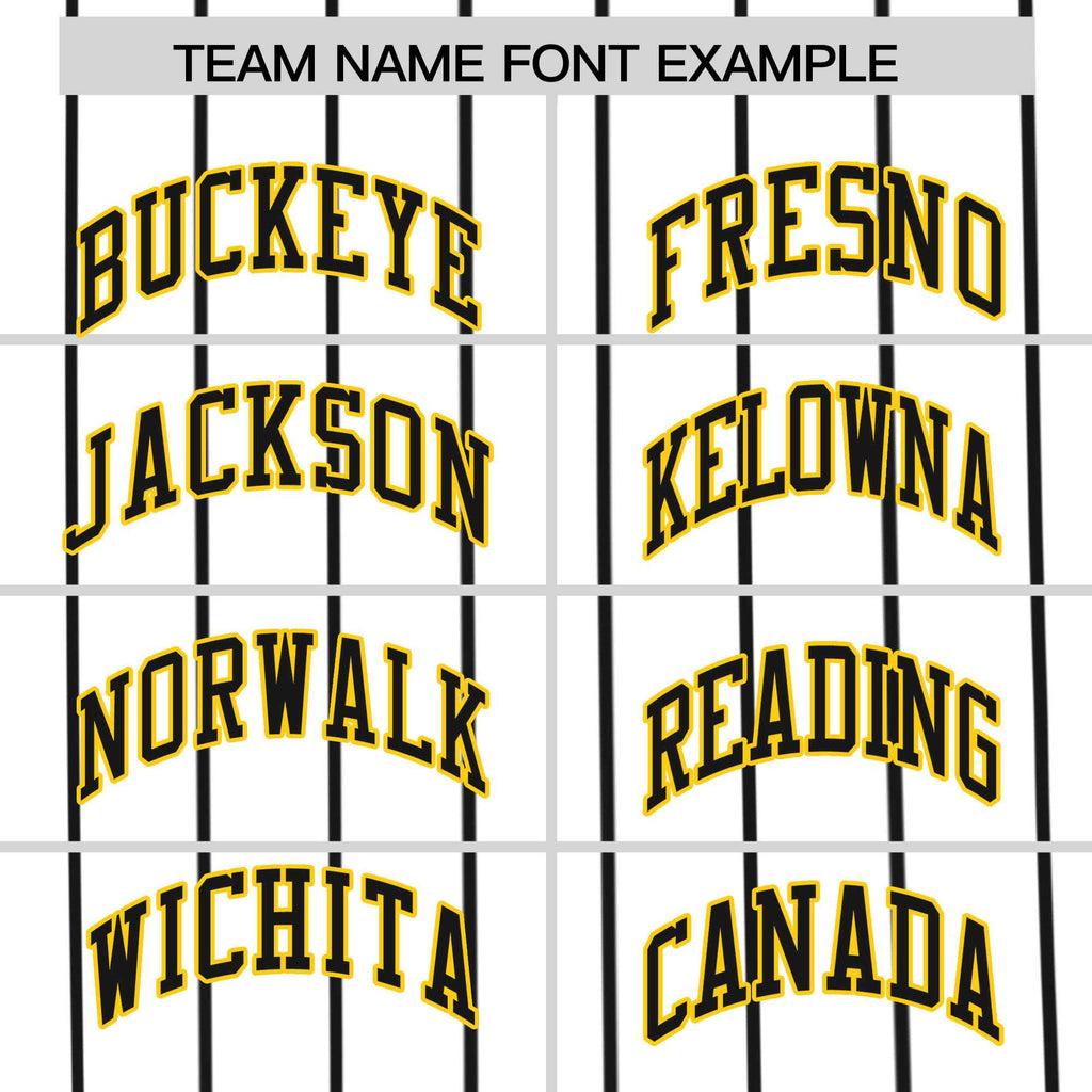 Custom White Black Pinstripe Personalized Side Two-tone Authentic Baseball Jersey