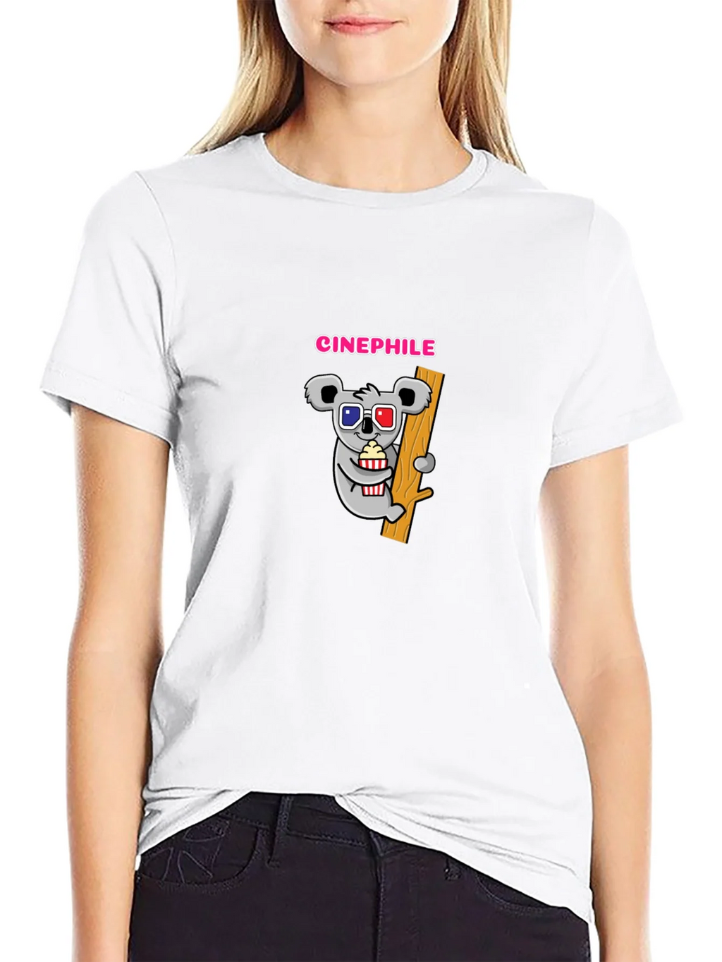Cinephile Koala Graphic T-Shirt