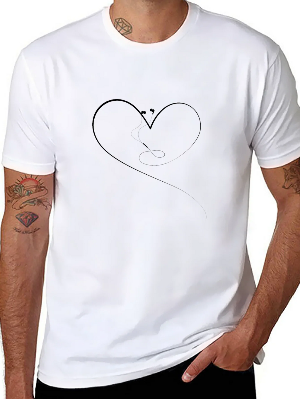 Heart Stethoscope Graphic T-Shirt