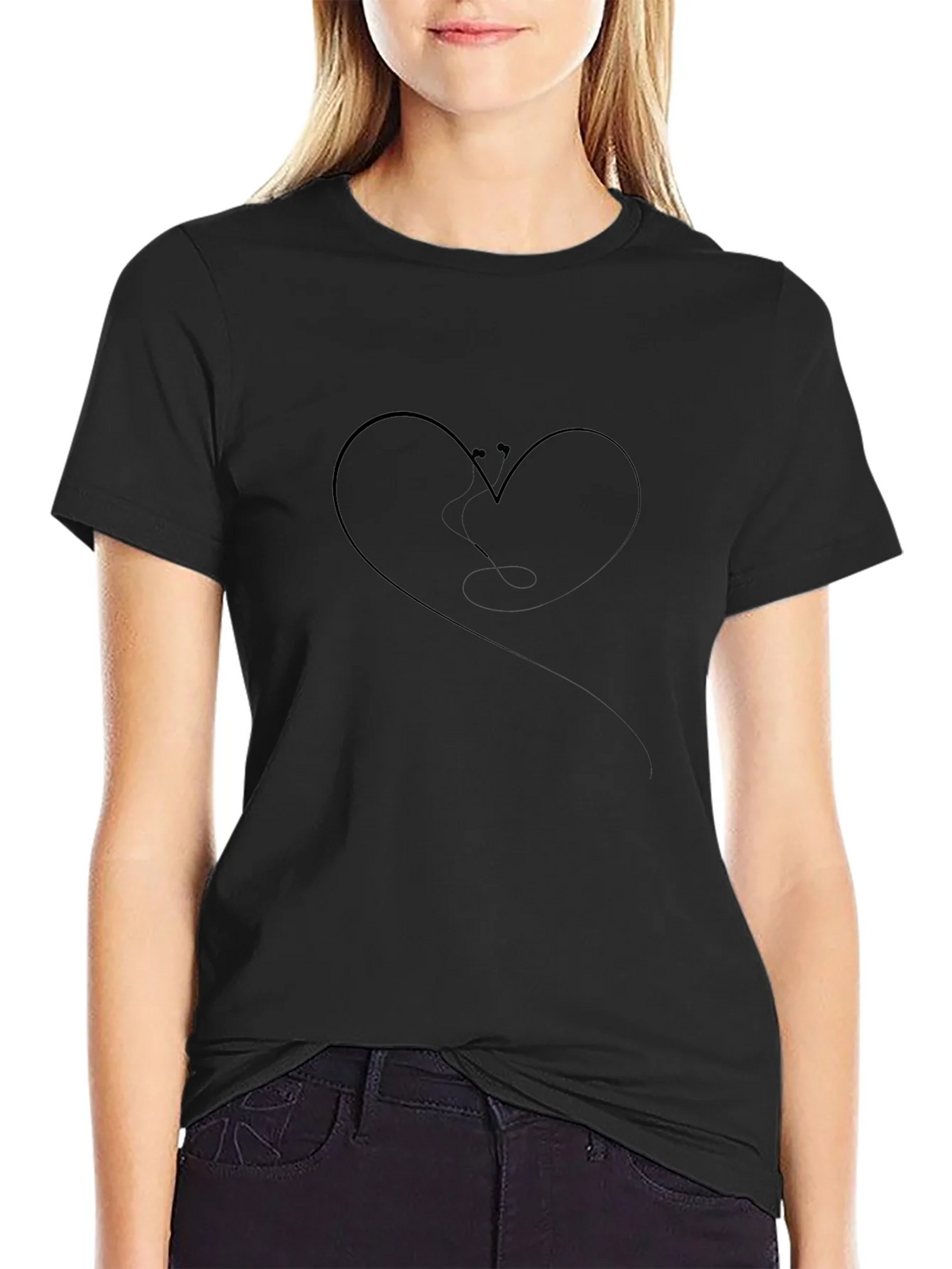 Heart Stethoscope Graphic T-Shirt