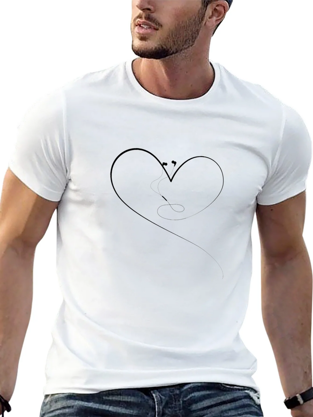 Heart Stethoscope Graphic T-Shirt