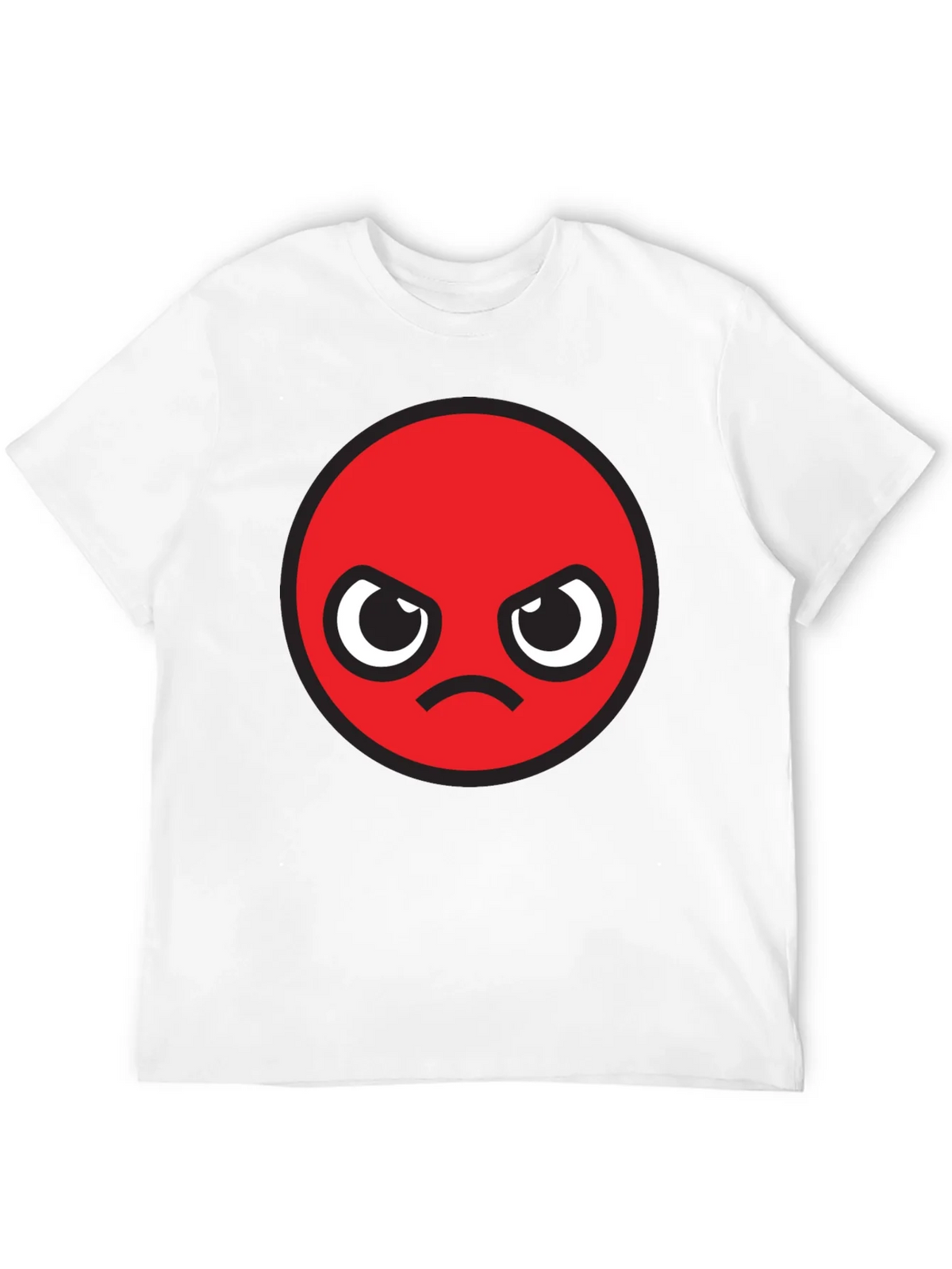 Angry Emoji Graphic Black T-Shirt
