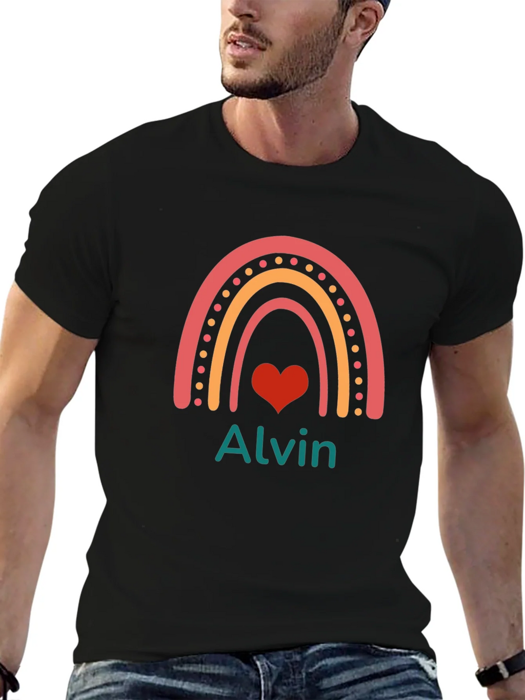 Rainbow Alvin Personalized T-Shirt