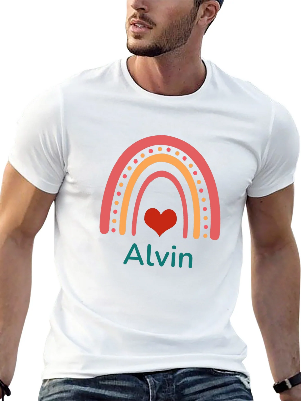 Rainbow Alvin Personalized T-Shirt