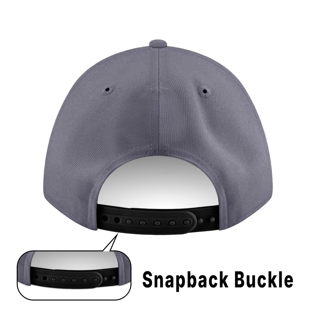 Custom White 3D Puff Embroidery Flat Embroidery Flat Eaves Sport Baseball Cap Design for Men/Women/Youth