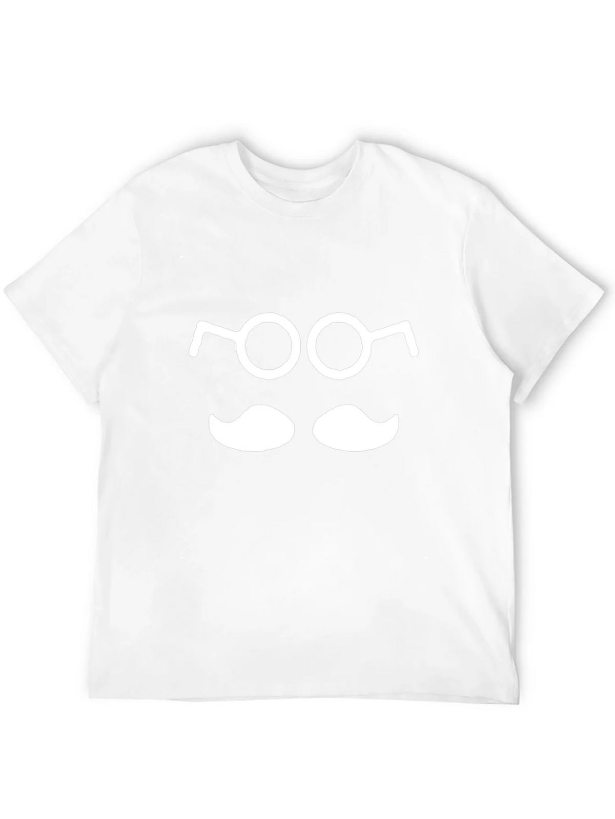 Funny Geek T-Shirt: Glasses and Mustache Tee