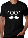 Funny Geek T-Shirt: Glasses and Mustache Tee