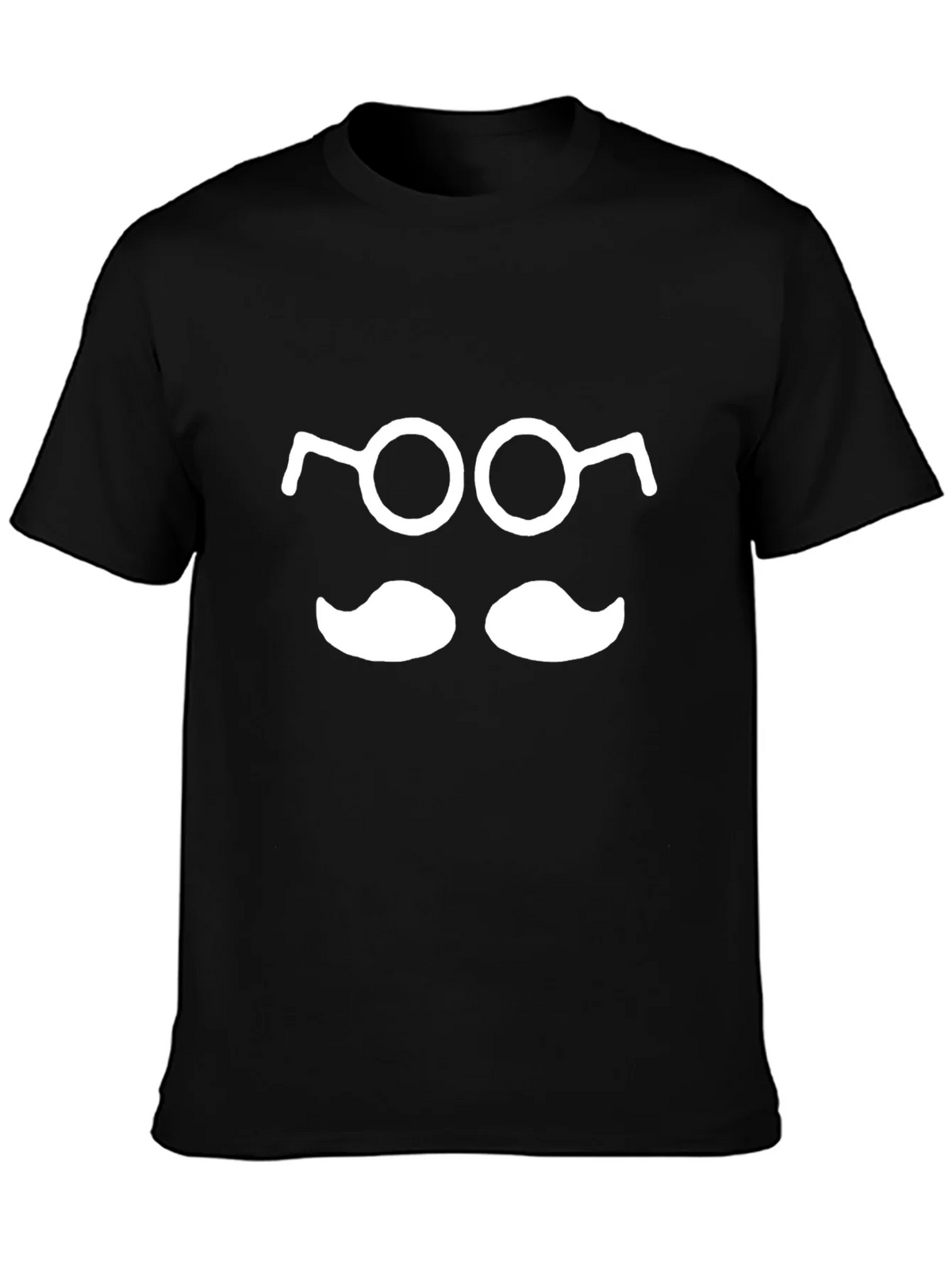 Funny Geek T-Shirt: Glasses and Mustache Tee