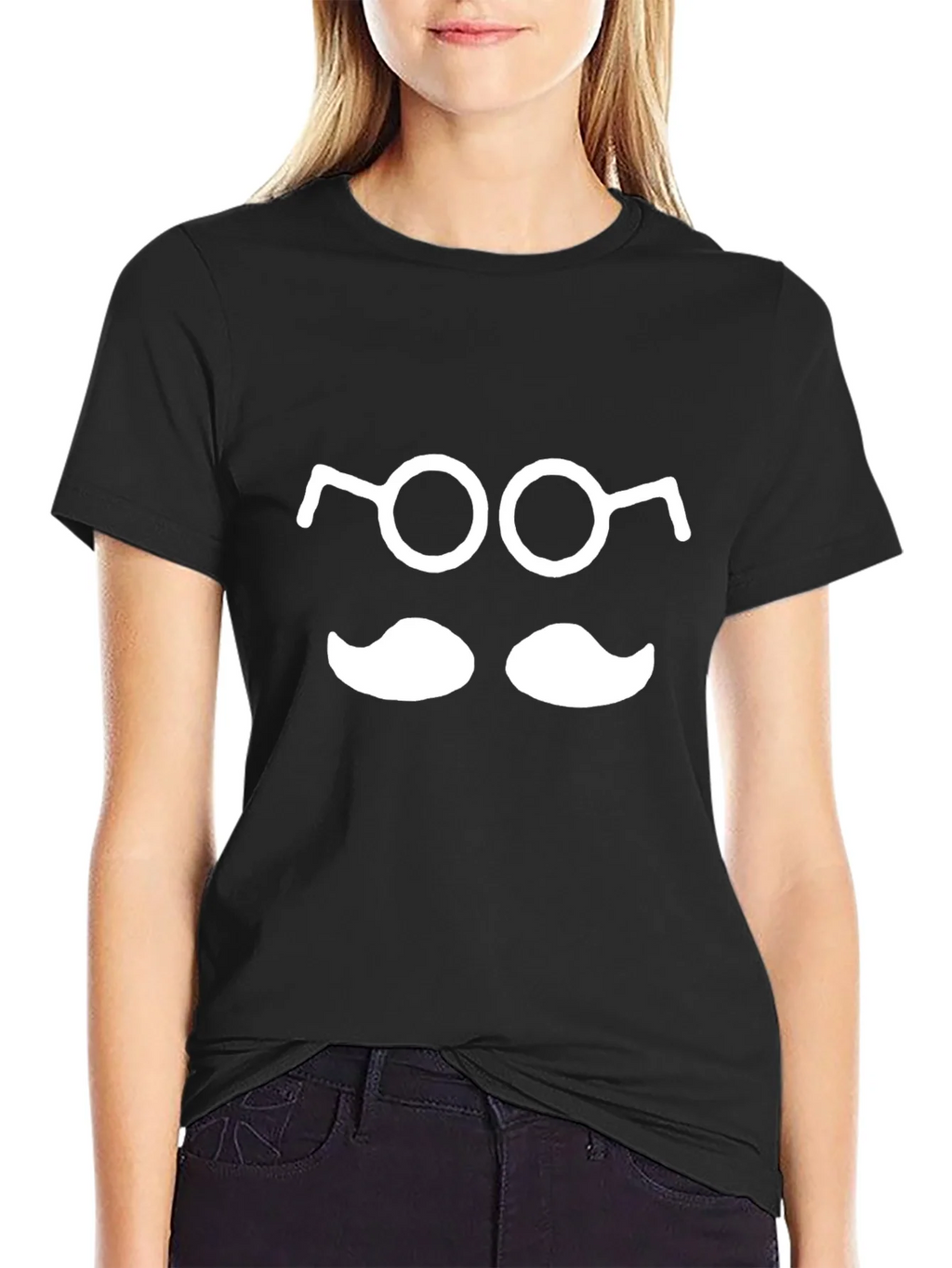 Funny Geek T-Shirt: Glasses and Mustache Tee