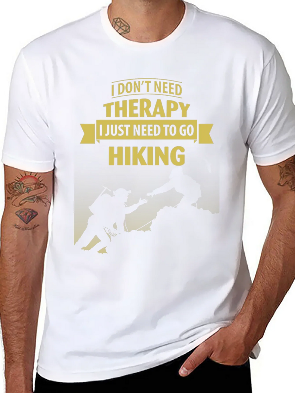Hiking Therapy Tee - Adventure Awaits!
