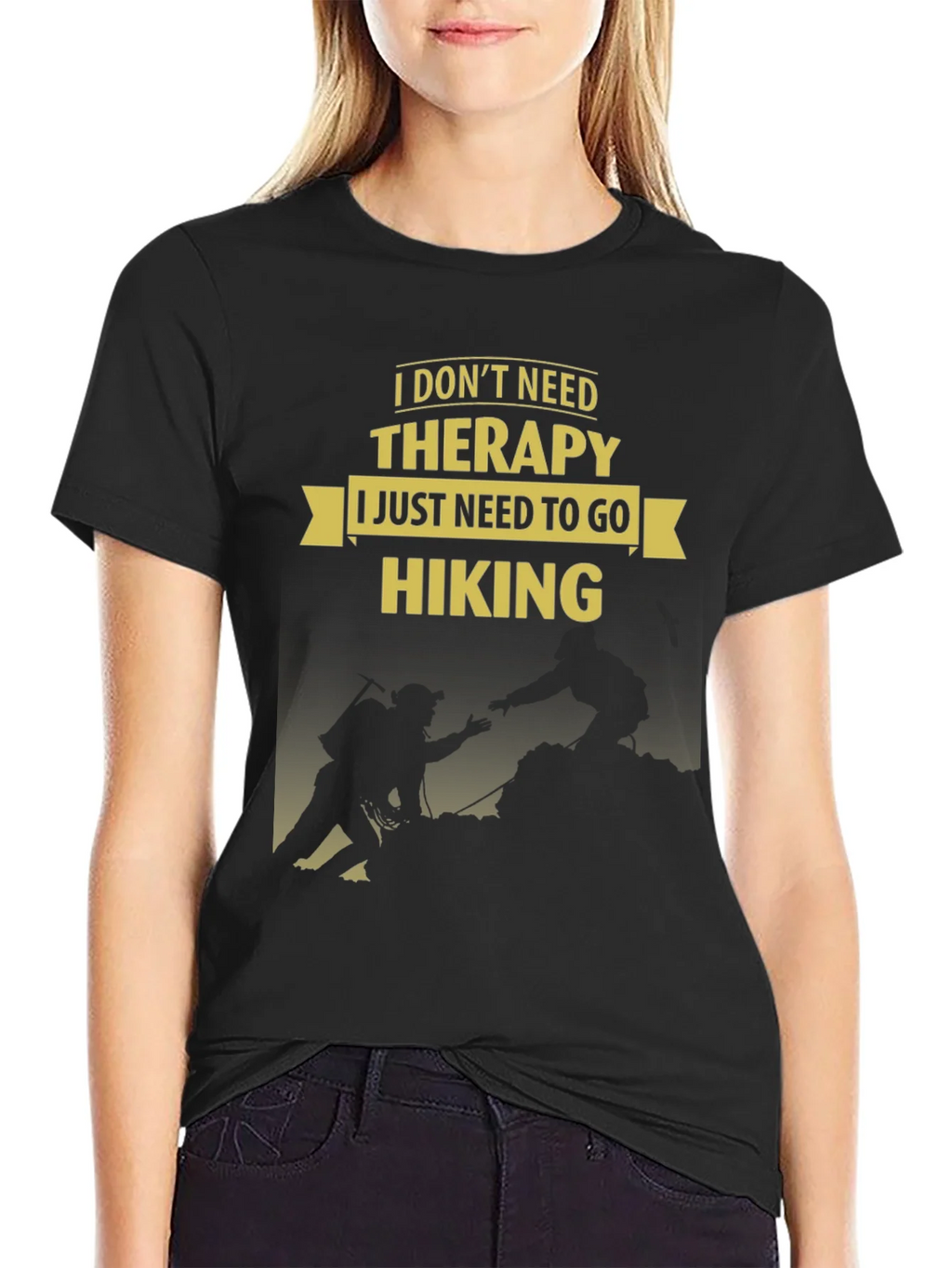Hiking Therapy Tee - Adventure Awaits!
