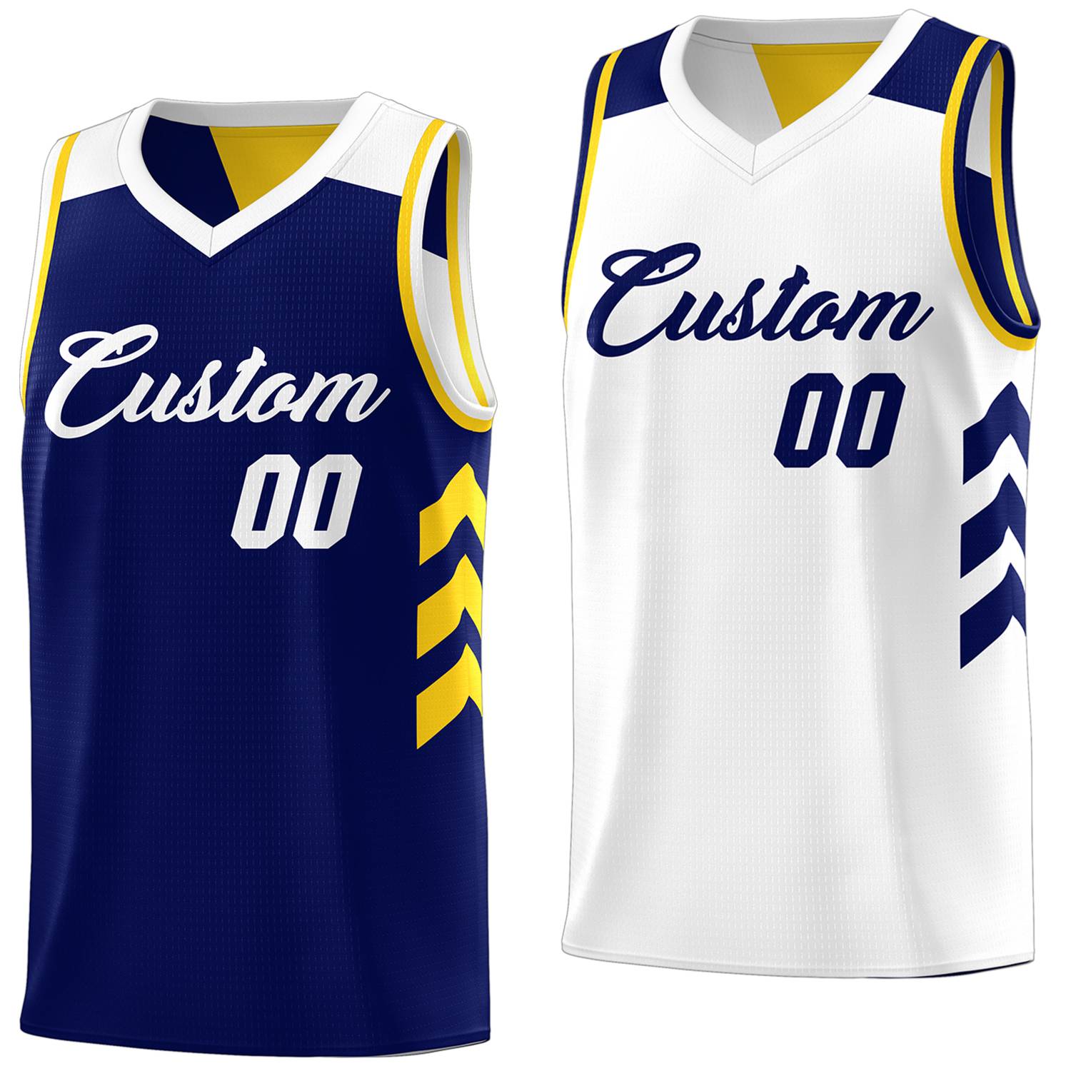 Custom Reversible Basketball Jerseys with Numbers |  Personalized Double Side Tops