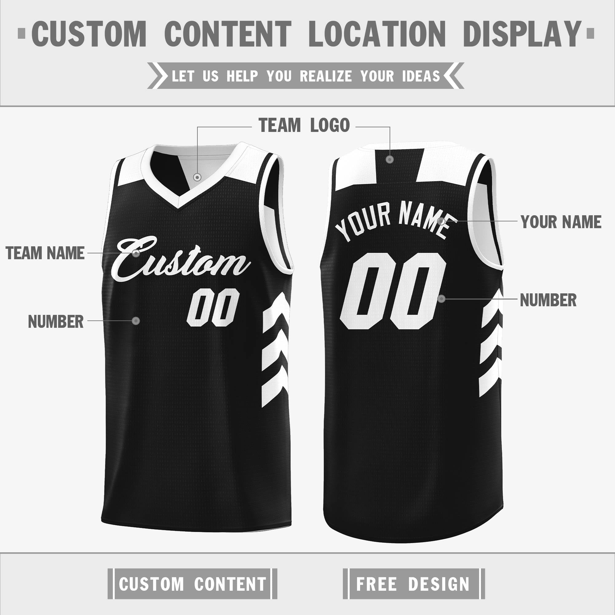 Custom Reversible Basketball Jerseys with Numbers |  Personalized Double Side Tops