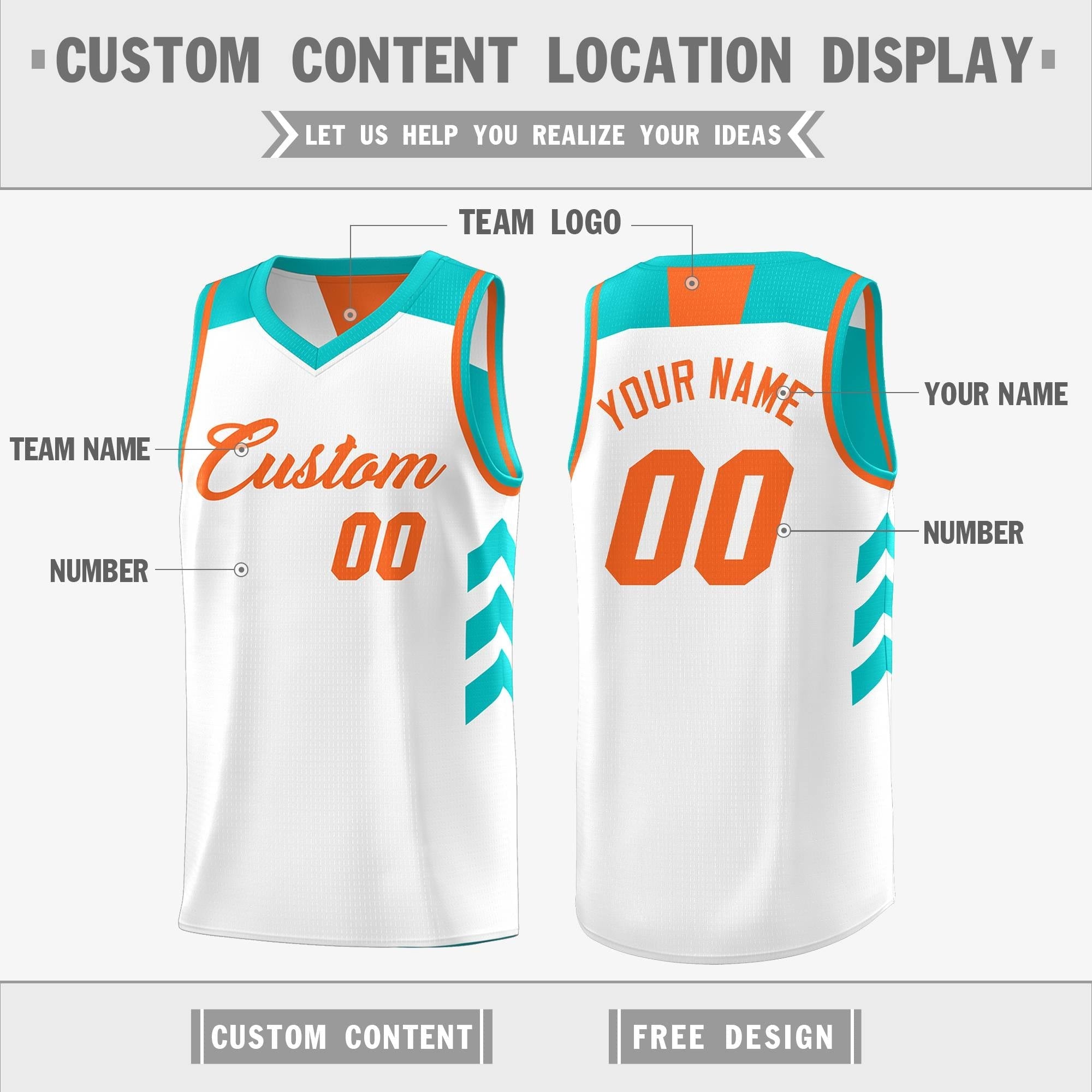 Custom Reversible Basketball Jerseys with Numbers |  Personalized Double Side Tops