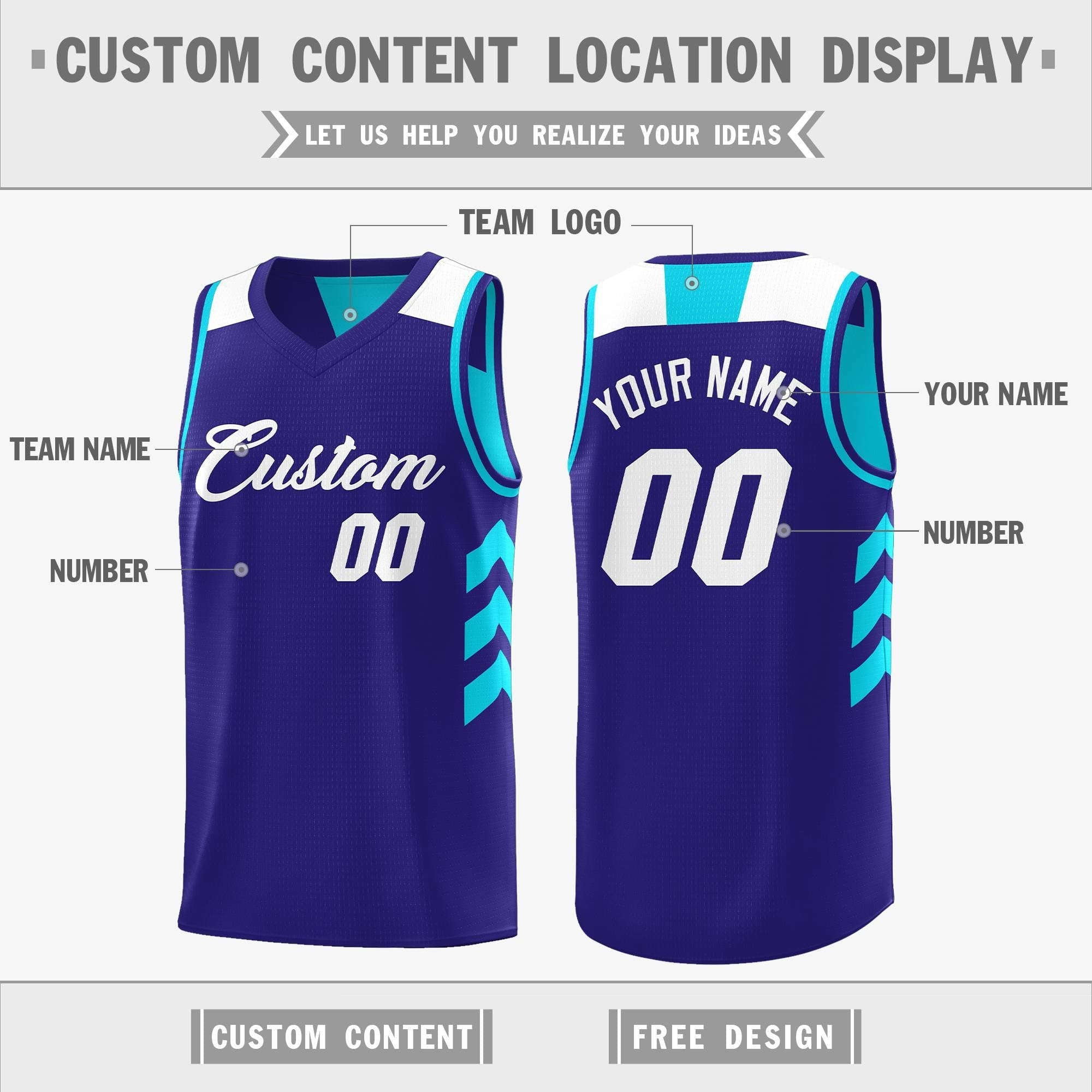 Custom Reversible Basketball Jerseys with Numbers |  Personalized Double Side Tops