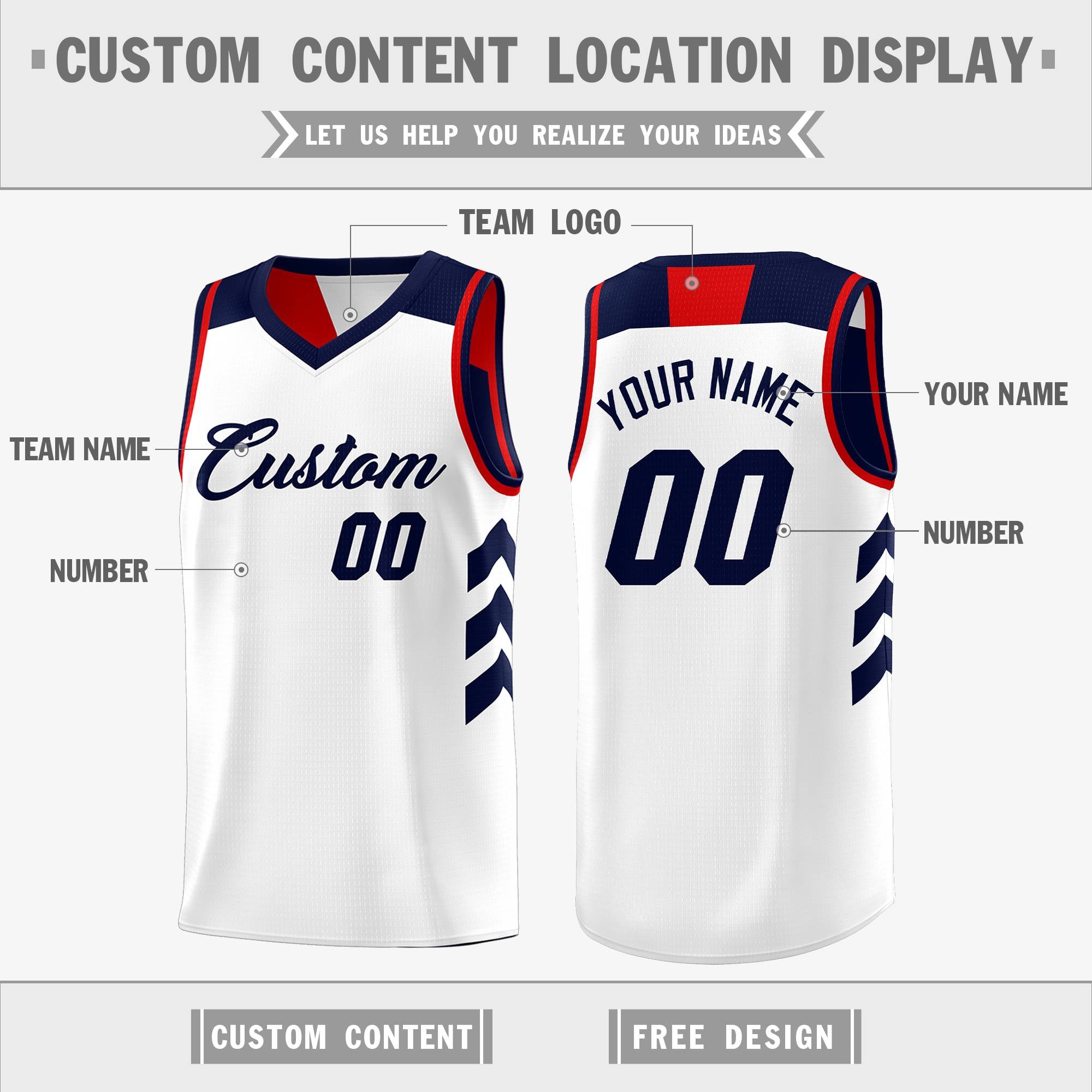 Custom Reversible Basketball Jerseys with Numbers |  Personalized Double Side Tops
