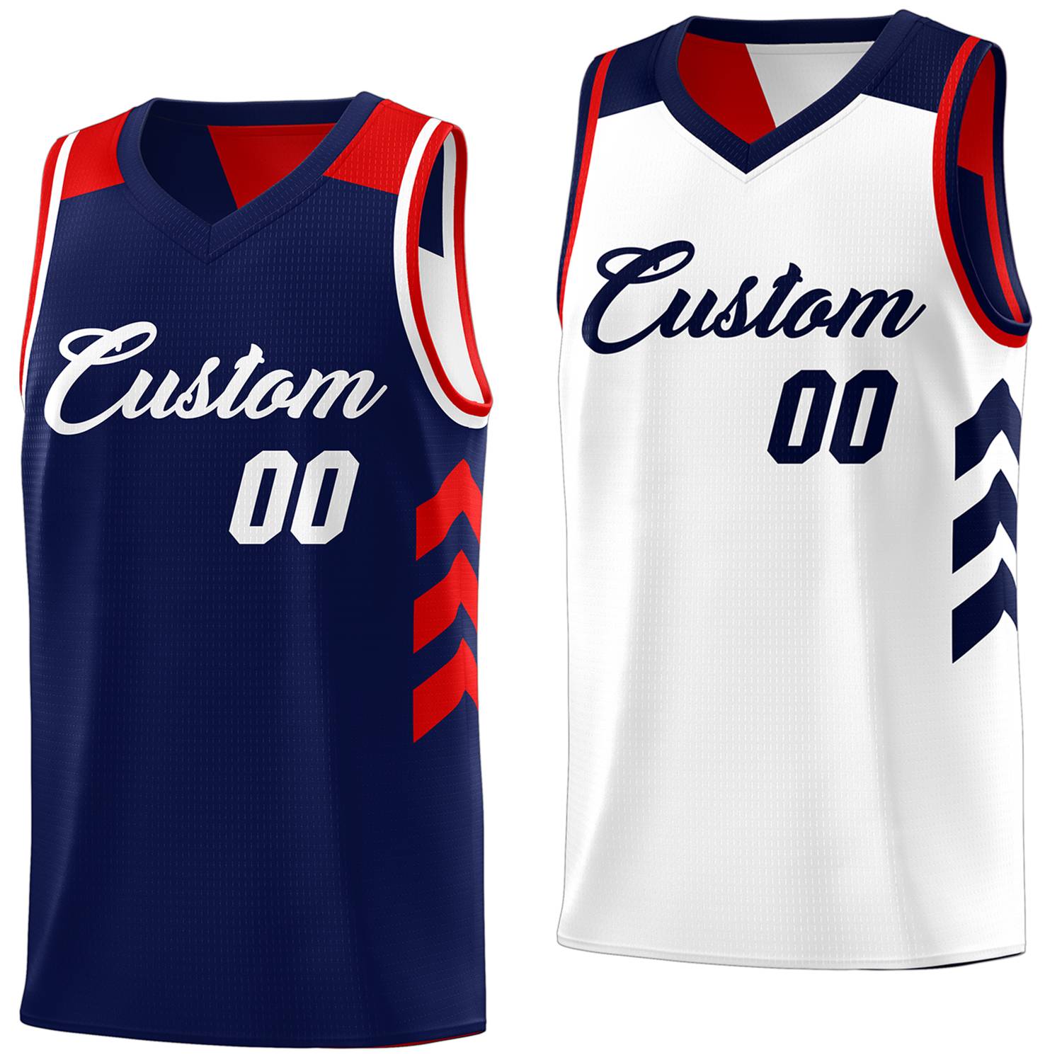 Custom Reversible Basketball Jerseys with Numbers |  Personalized Double Side Tops