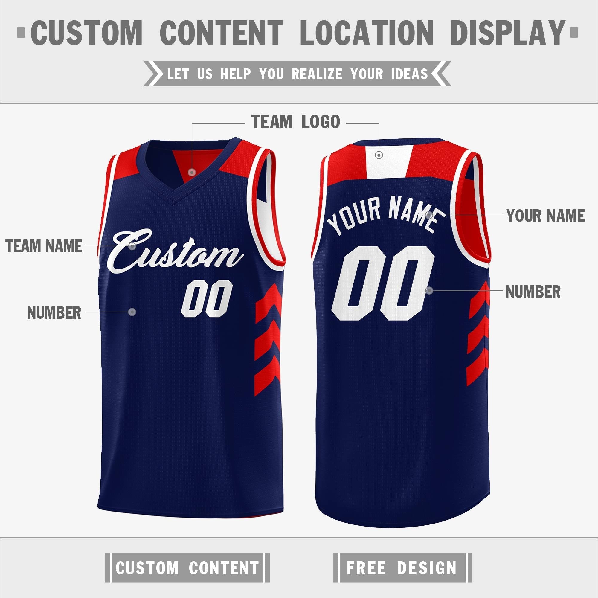 Custom Reversible Basketball Jerseys with Numbers |  Personalized Double Side Tops