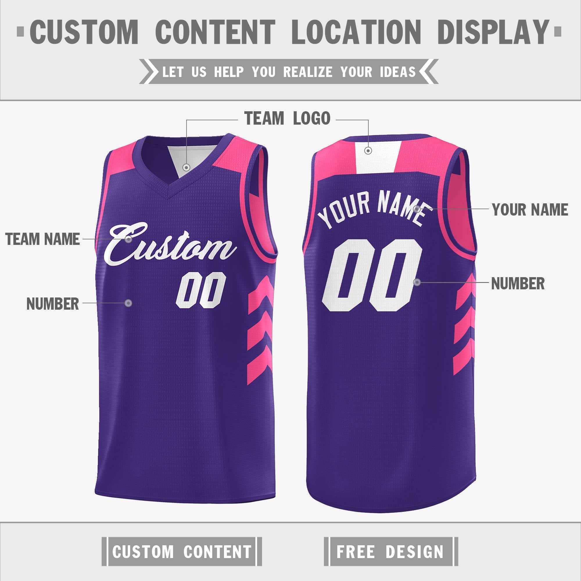 Custom Reversible Basketball Jerseys with Numbers |  Personalized Double Side Tops