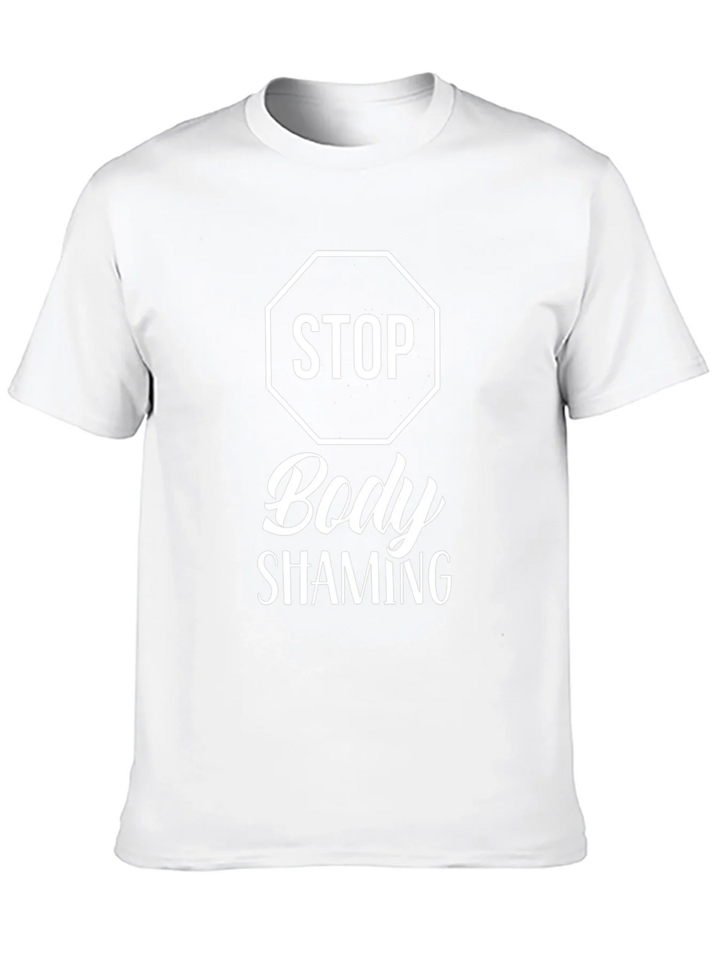 Stop Body Shaming Graphic T-Shirt - Black
