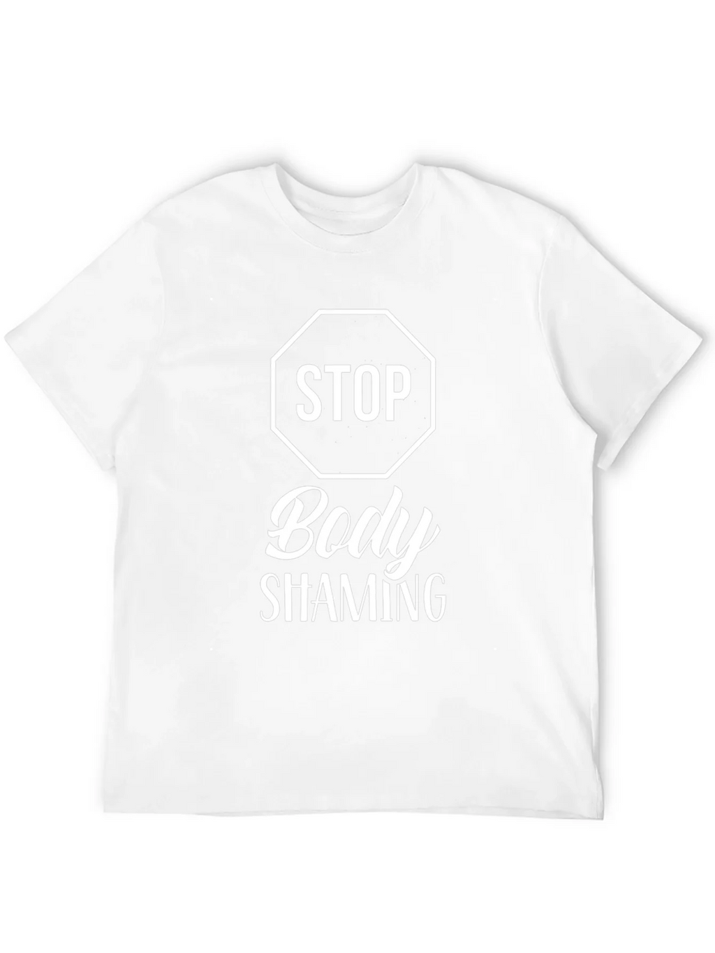 Stop Body Shaming Graphic T-Shirt - Black