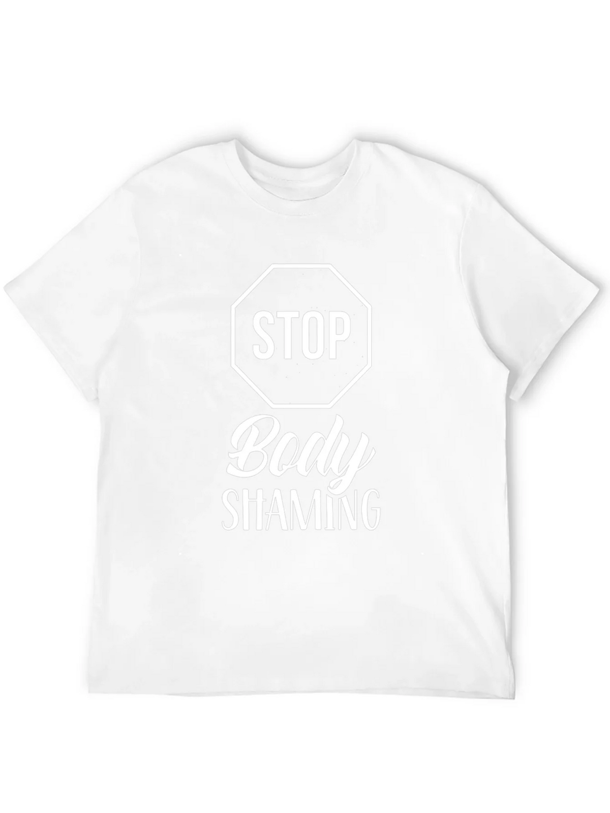 Stop Body Shaming Graphic T-Shirt - Black