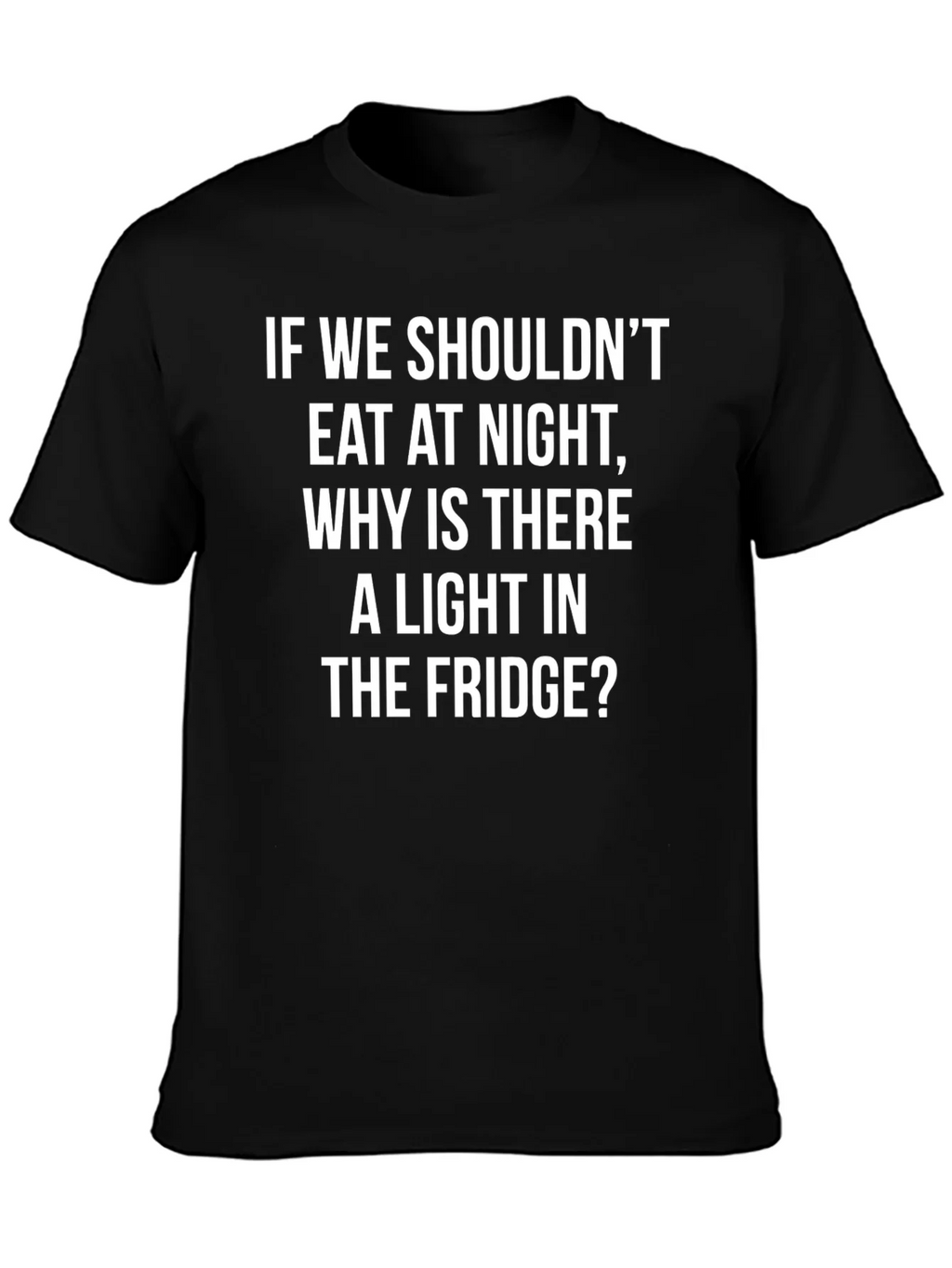 Funny Fridge Light T-Shirt - Midnight Snack Humor