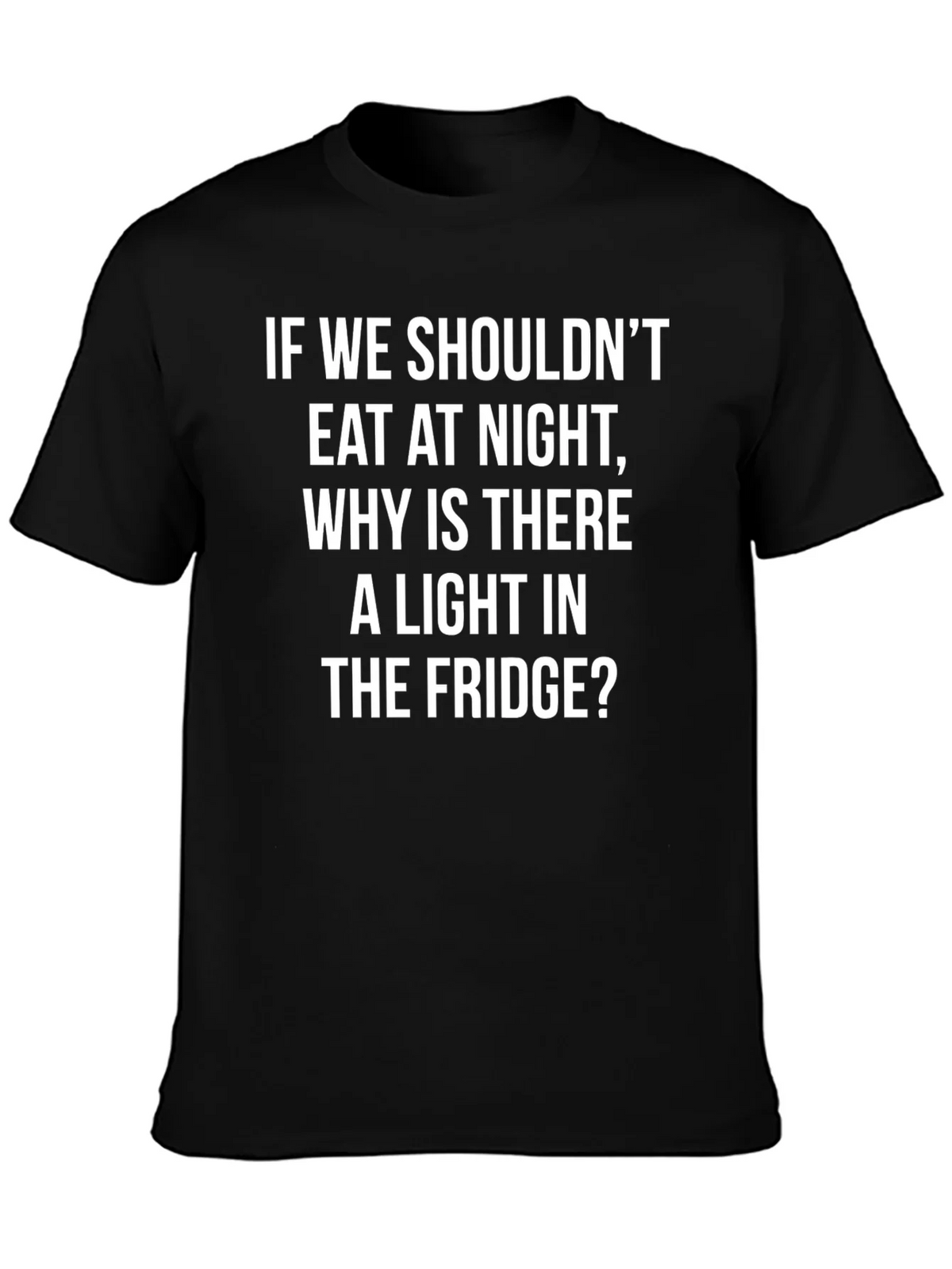 Funny Fridge Light T-Shirt - Midnight Snack Humor