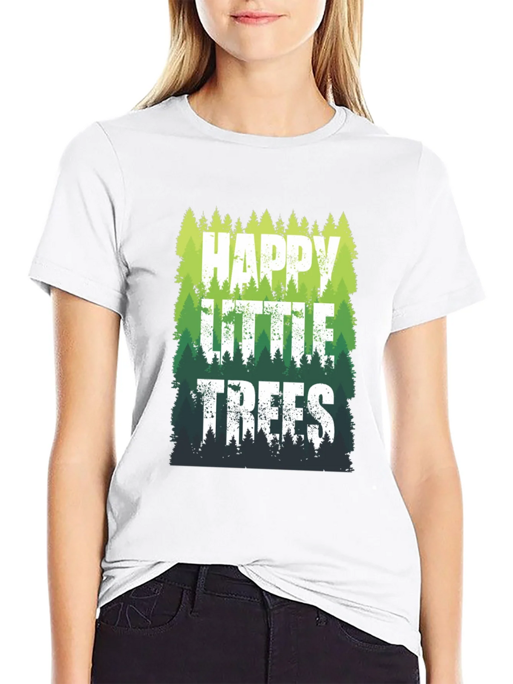 Happy Little Trees Graphic T-Shirt