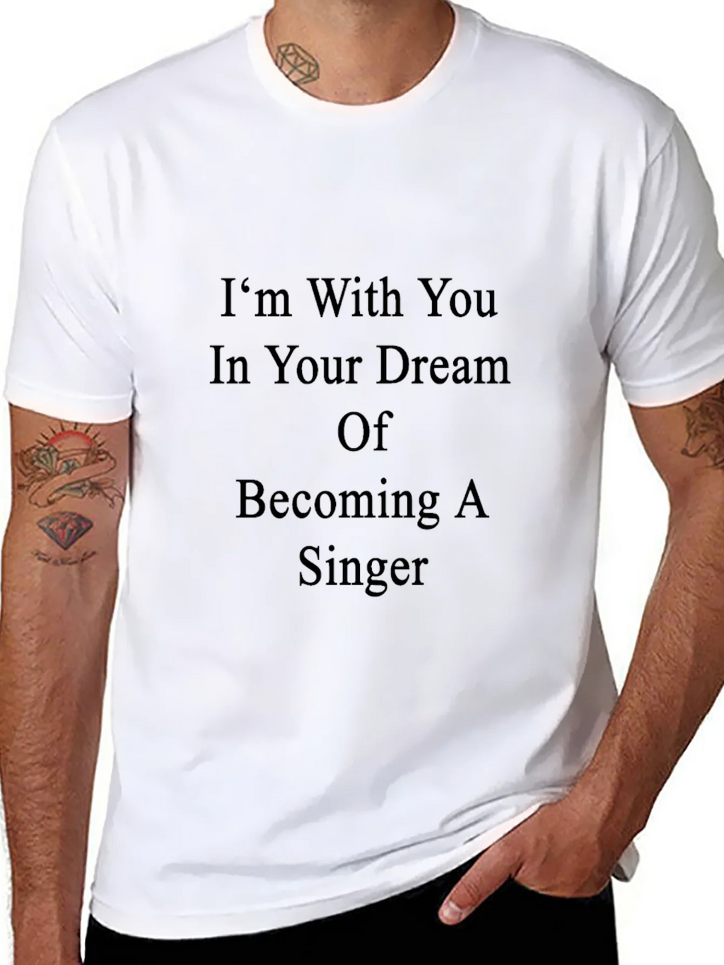 Inspirational Singer Dream T-Shirt - Black