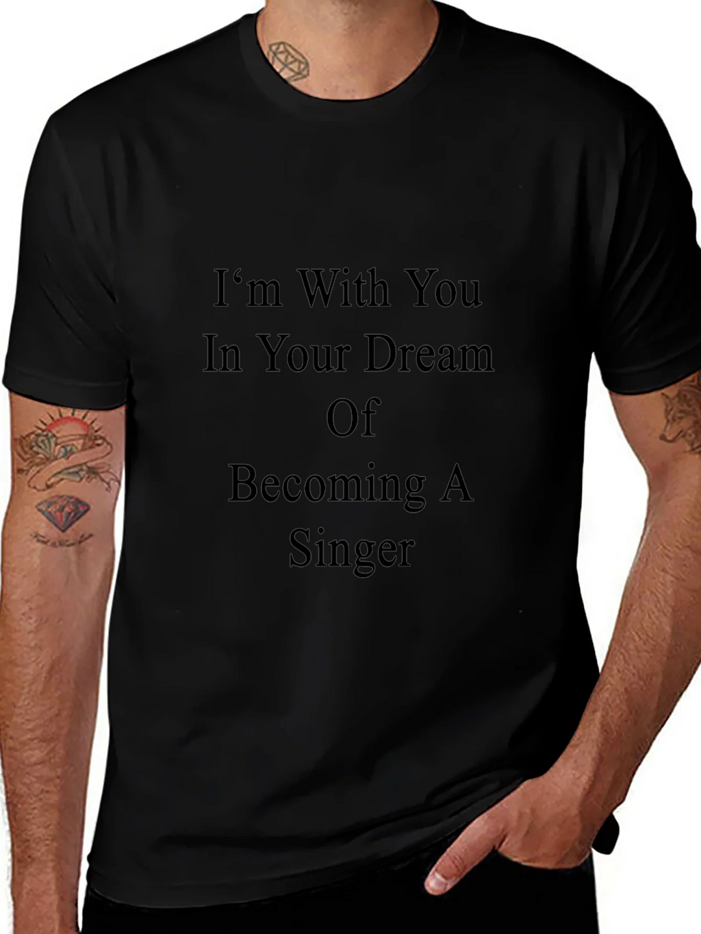 Inspirational Singer Dream T-Shirt - Black
