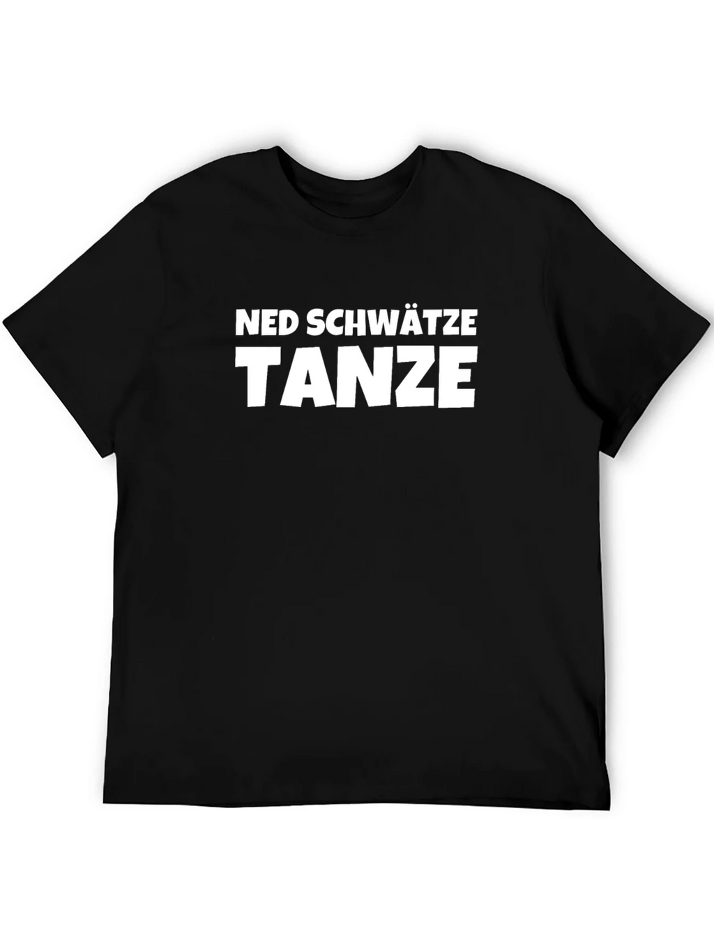 Ned Schw��tze Tanze T-Shirt - Black Cotton Blend Tee