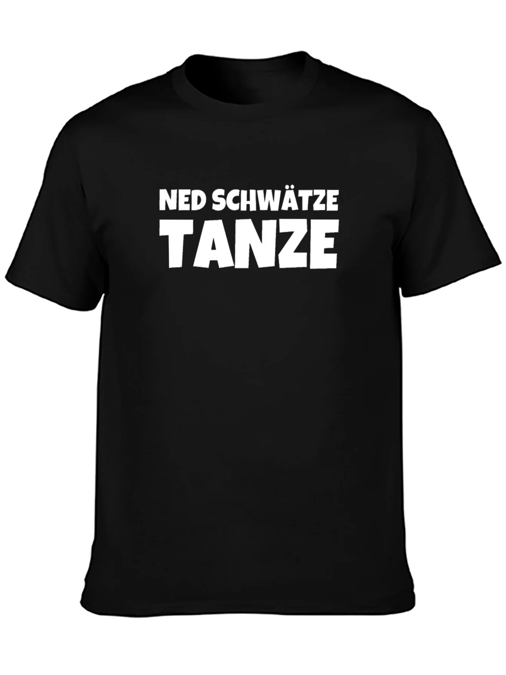 Ned Schw��tze Tanze T-Shirt - Black Cotton Blend Tee