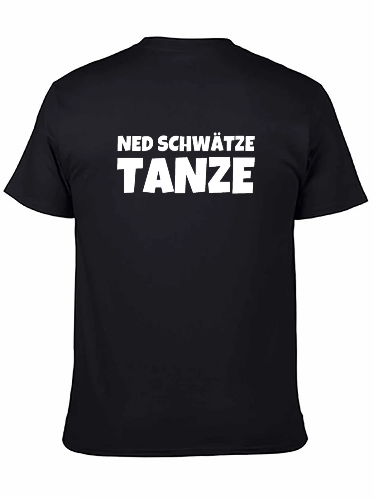 Ned Schw��tze Tanze T-Shirt - Black Cotton Blend Tee