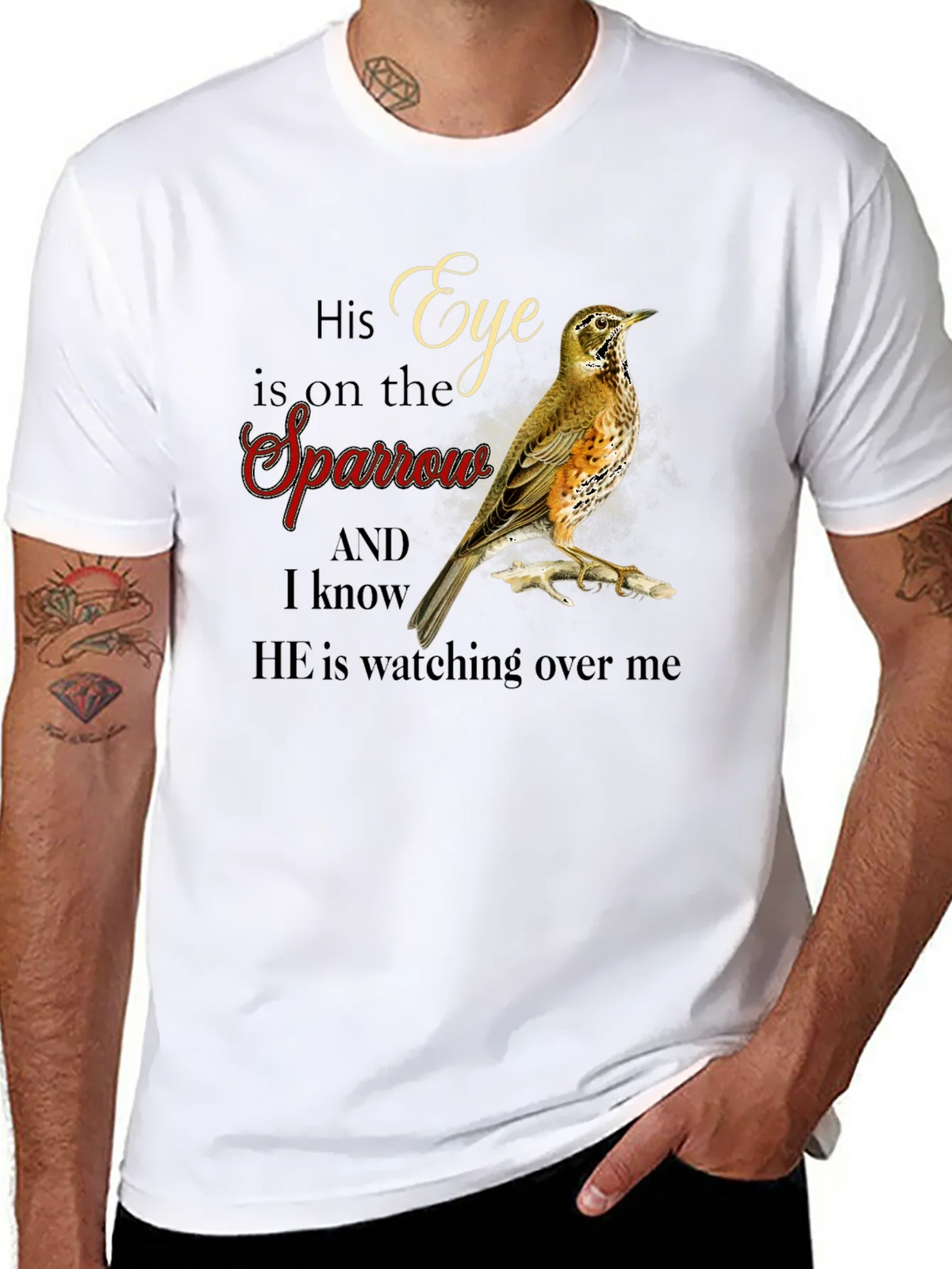 Eye is on the Sparrow Graphic T-Shirt