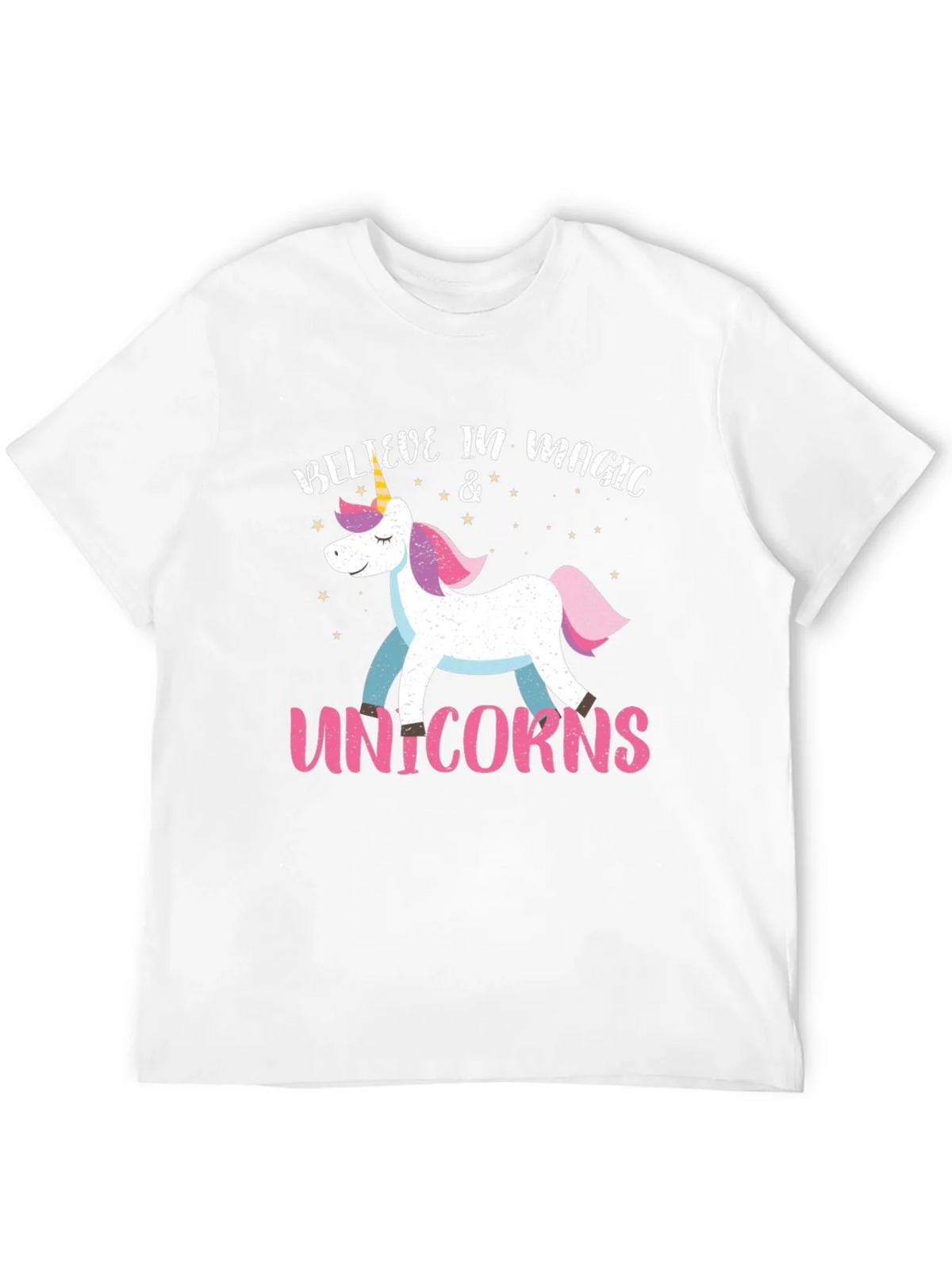 Believe in Magic Unicorns Black T-Shirt