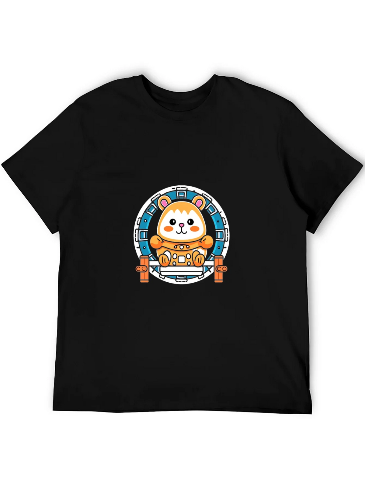 Hamster Wheel Graphic Tee - Black