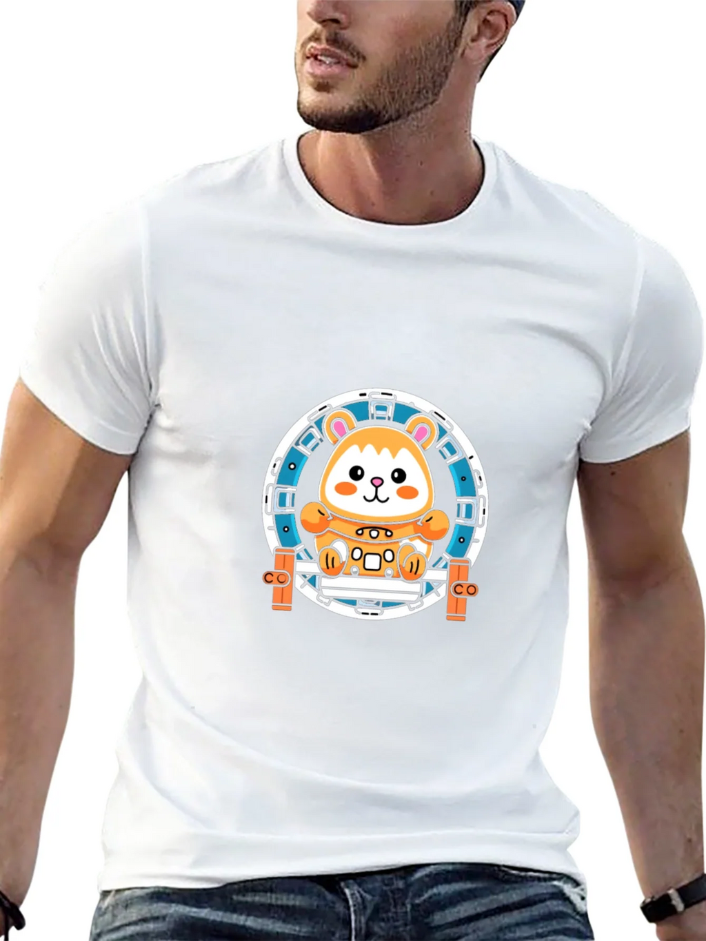 Hamster Wheel Graphic Tee - Black