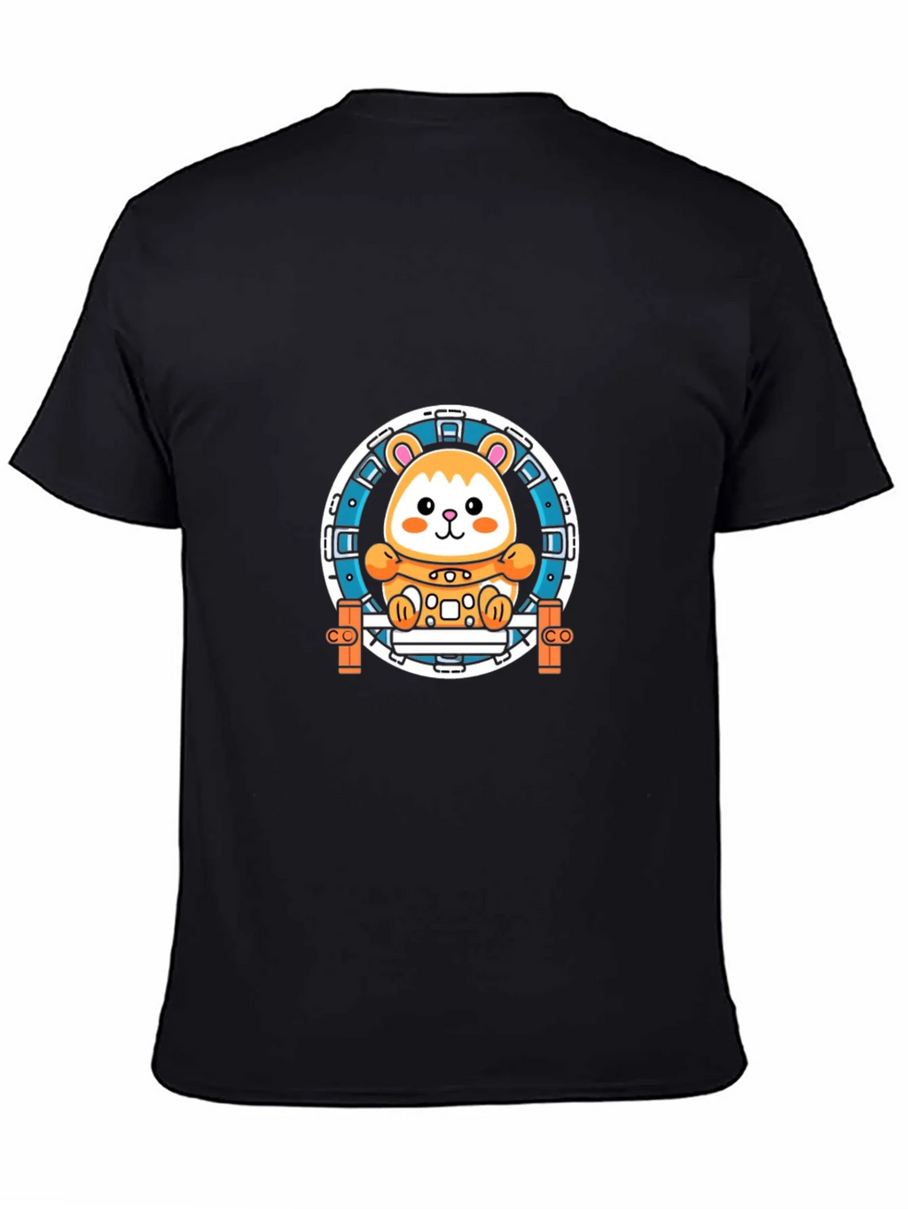 Hamster Wheel Graphic Tee - Black