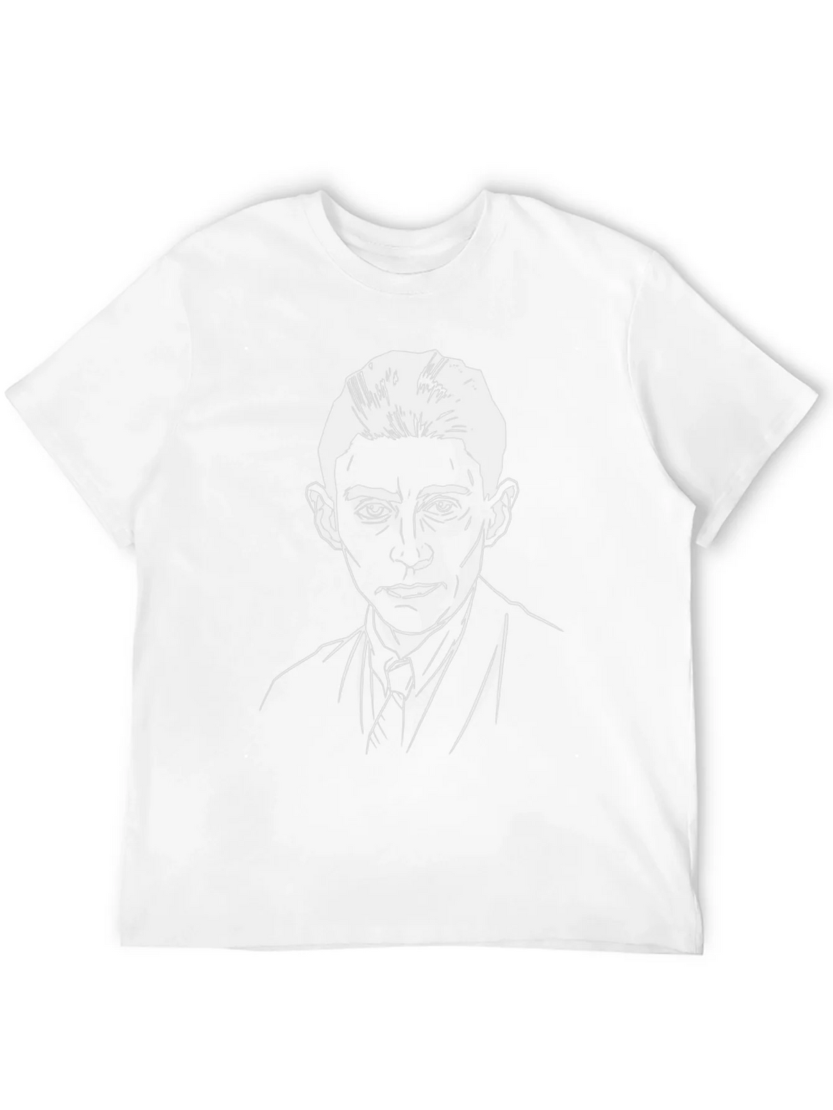 Kafka Portrait Graphic T-Shirt - Black