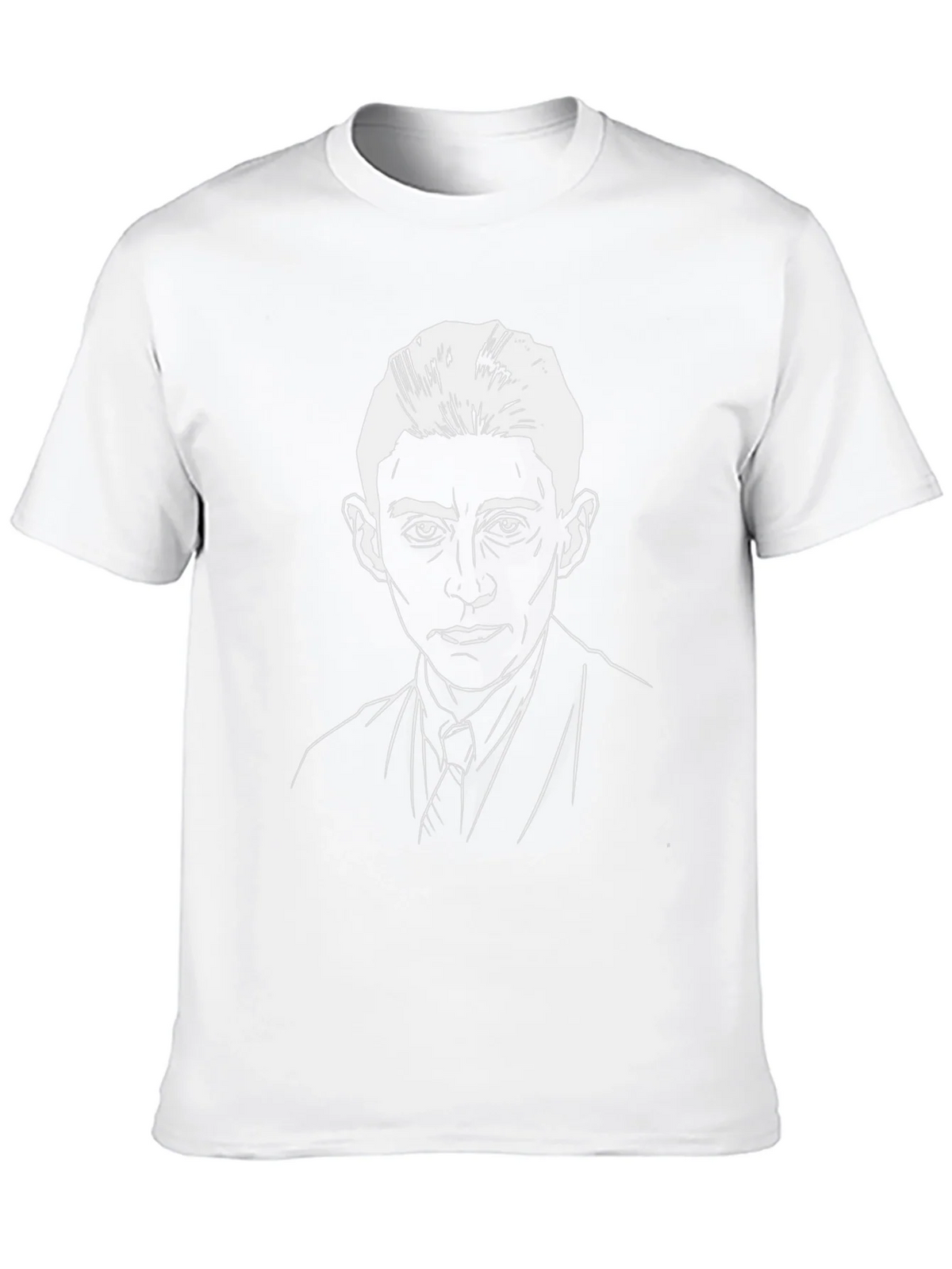 Kafka Portrait Graphic T-Shirt - Black