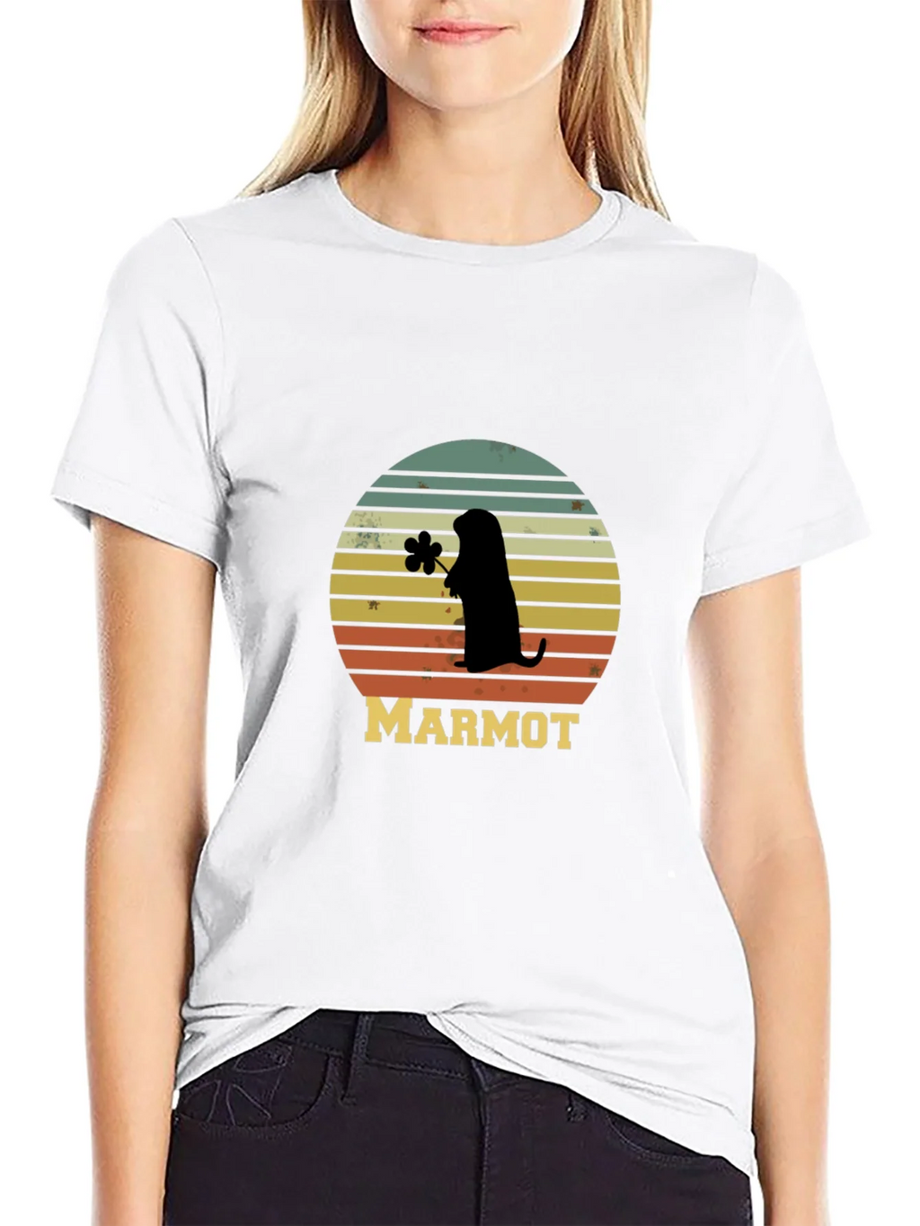 Retro Marmot Silhouette T-Shirt